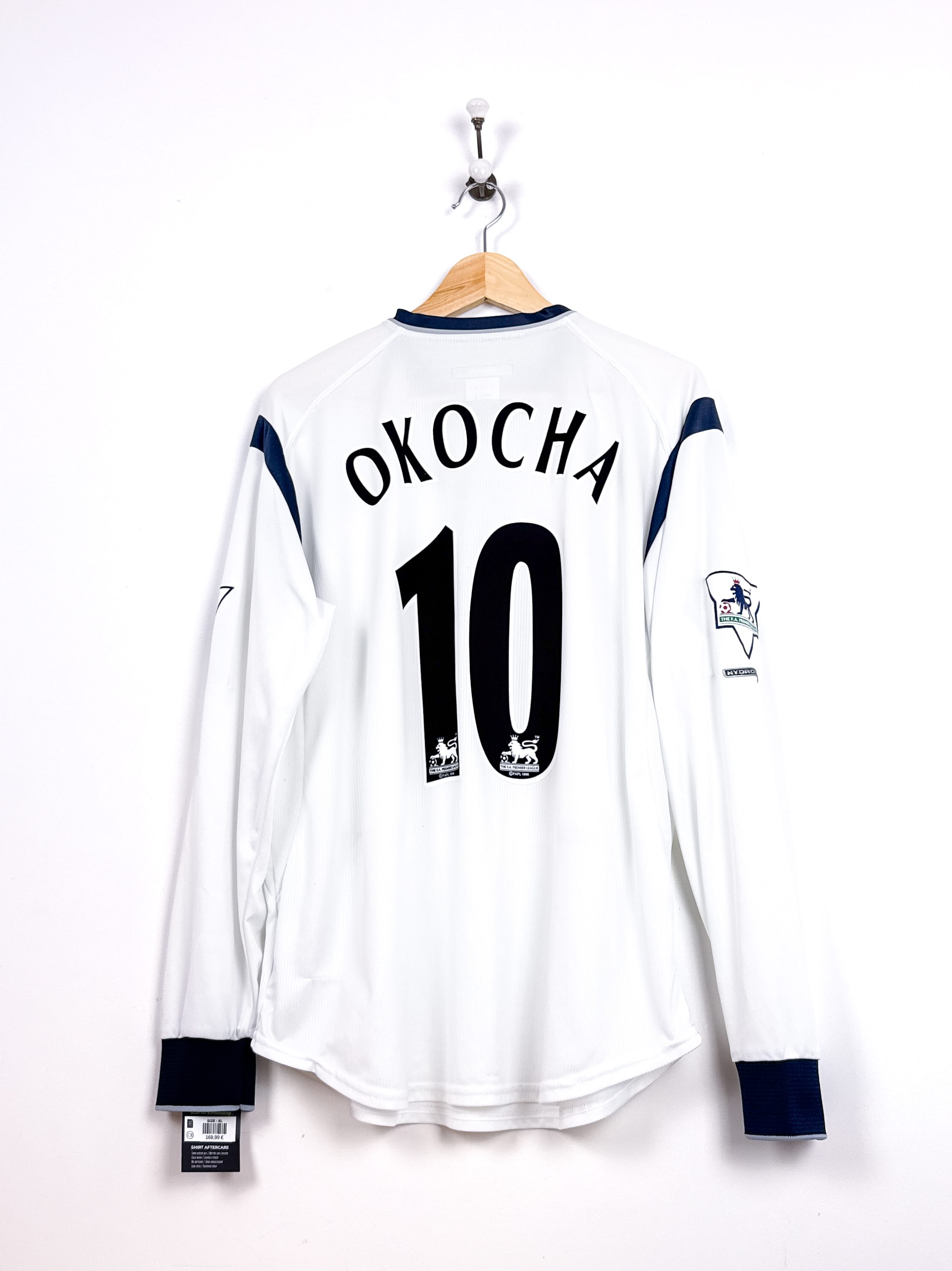 Maillot Bolton 2002/03 Home (XL) OKOCHA #10 L/S
