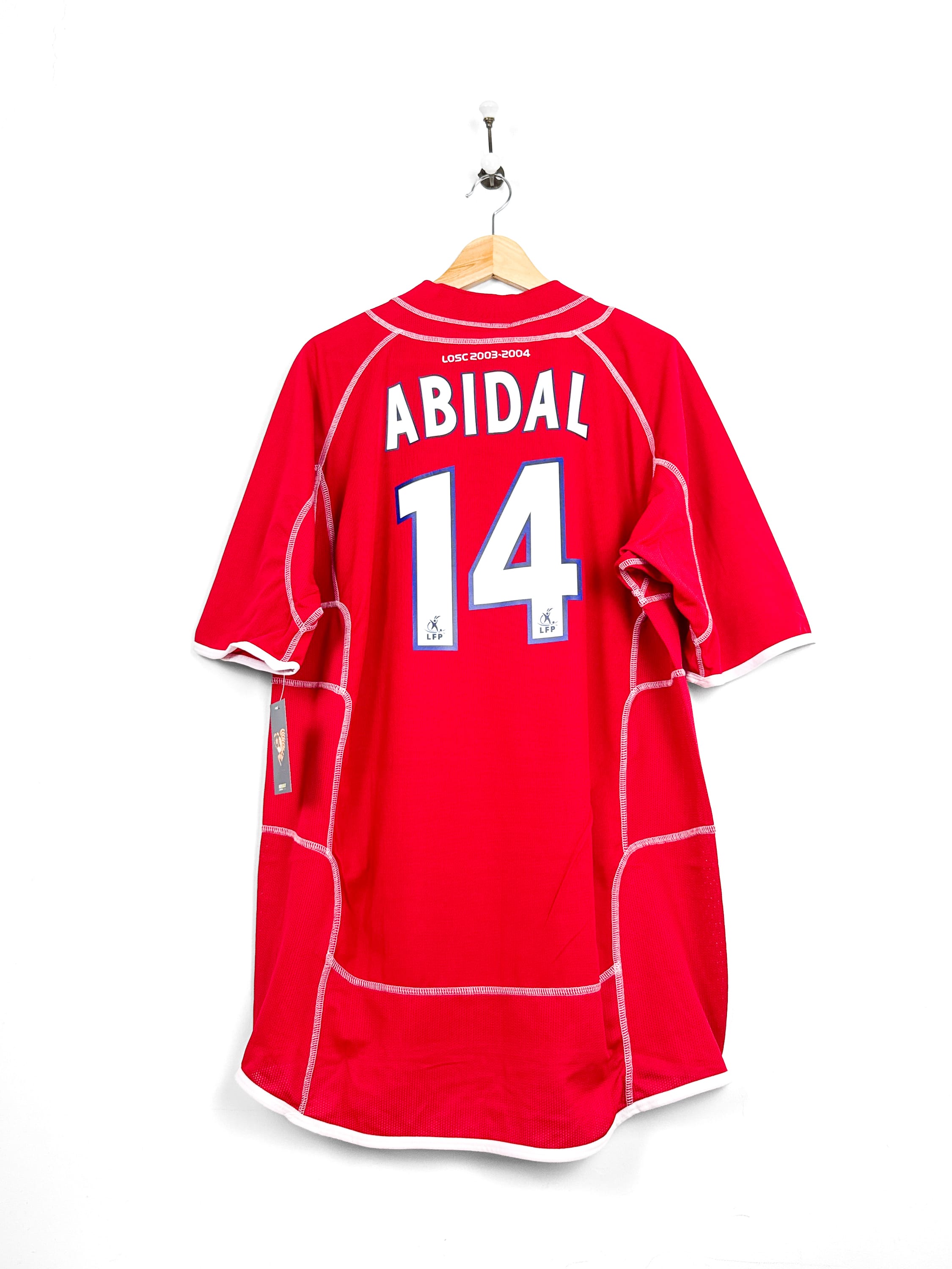 Maillot LOSC 2003/04 Home (XL) ABIDAL #14 BNWT