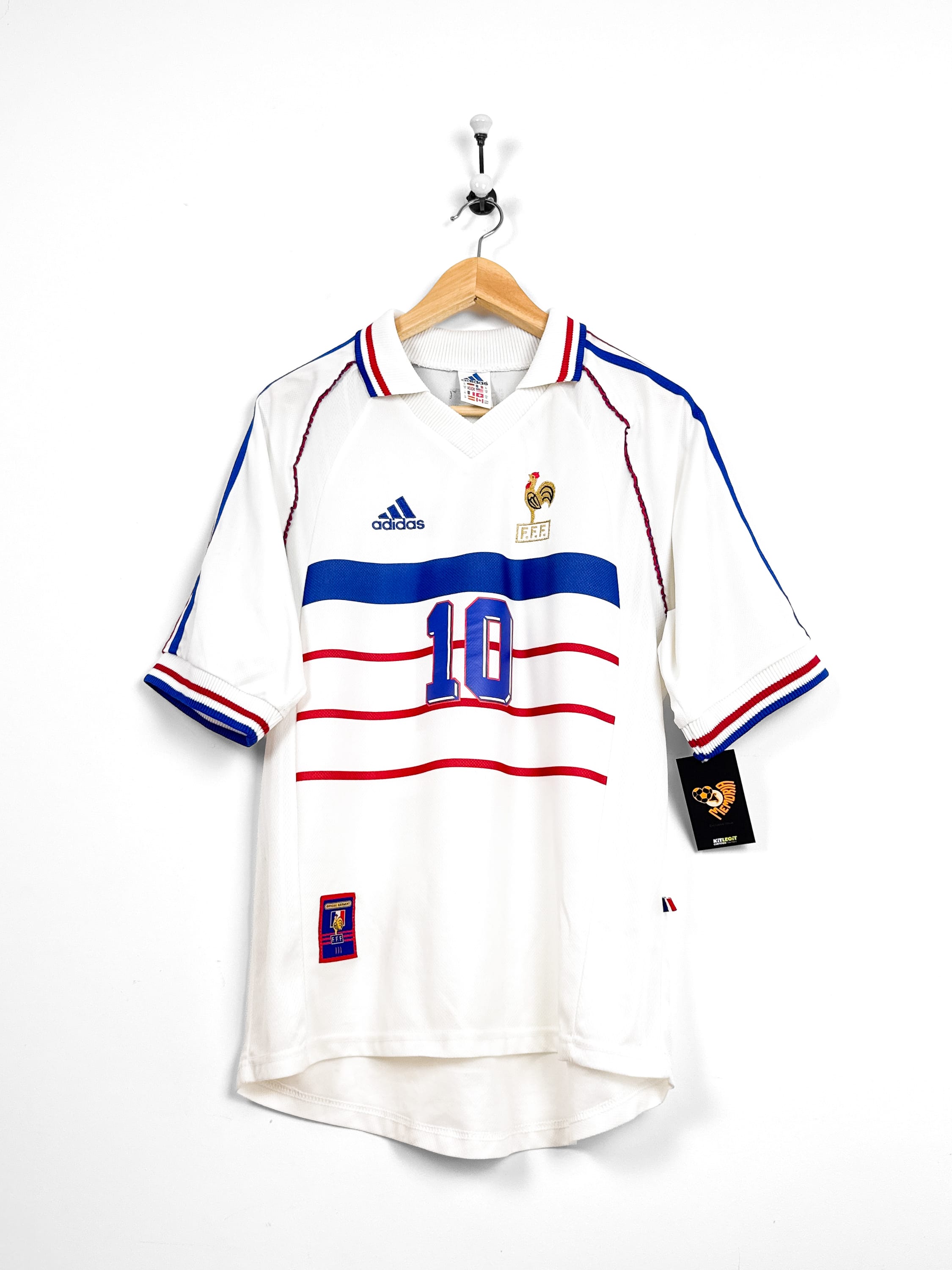 Maillot Équipe de France 1998 Away (M) ZIDANE #10