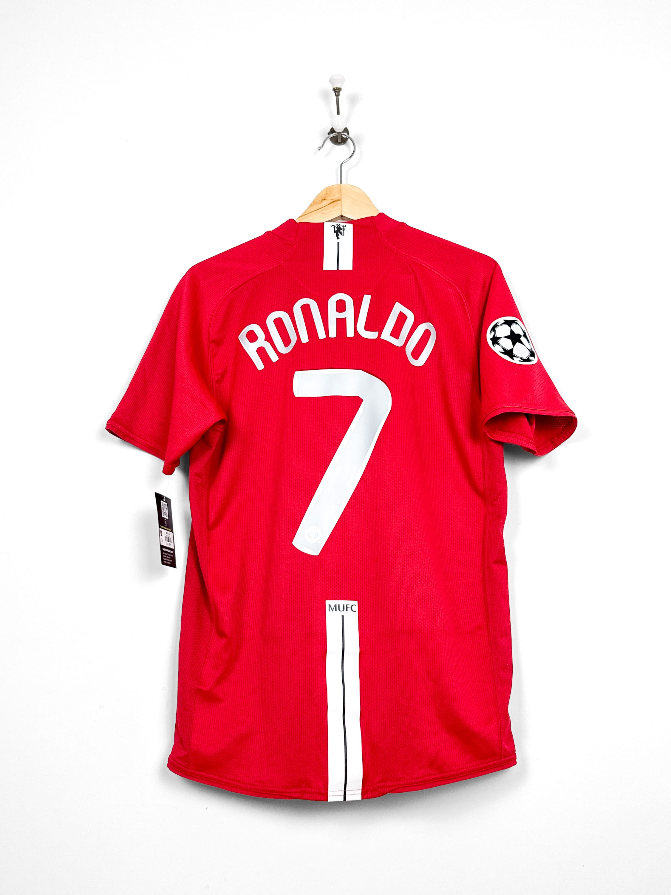 Maillot Manchester United 2007/08 Home (M) RONALDO #7 CL