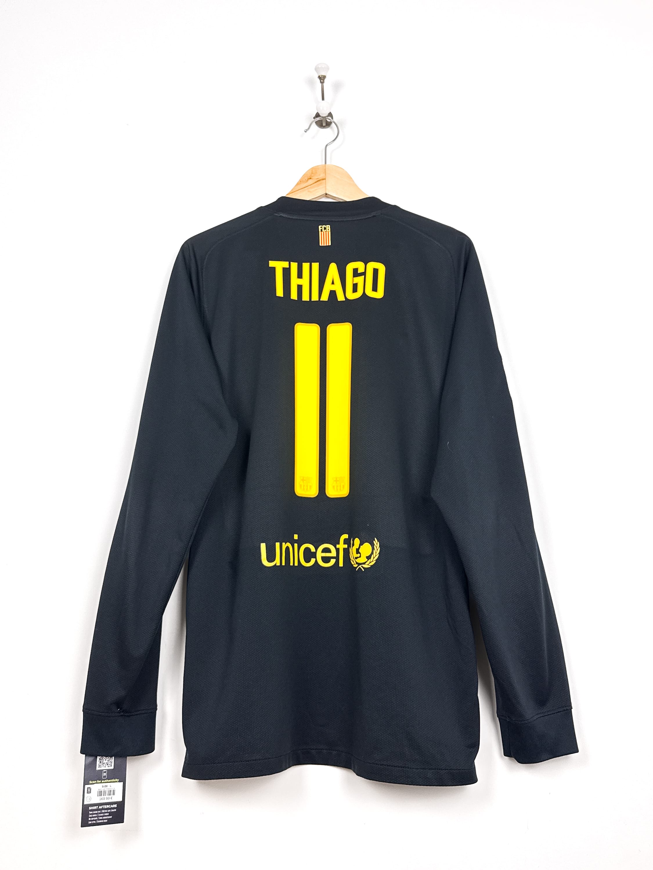 Maillot Fc Barcelone 2011/12 Away (L) THIAGO #11 L/S