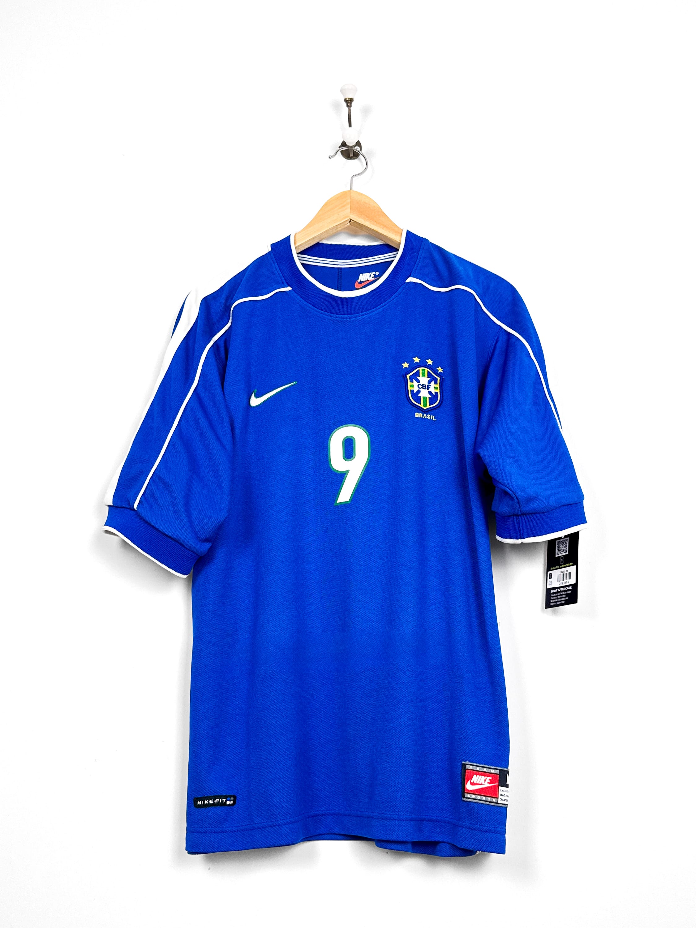 Maillot Brésil 1998 Away (M) RONALDO #9