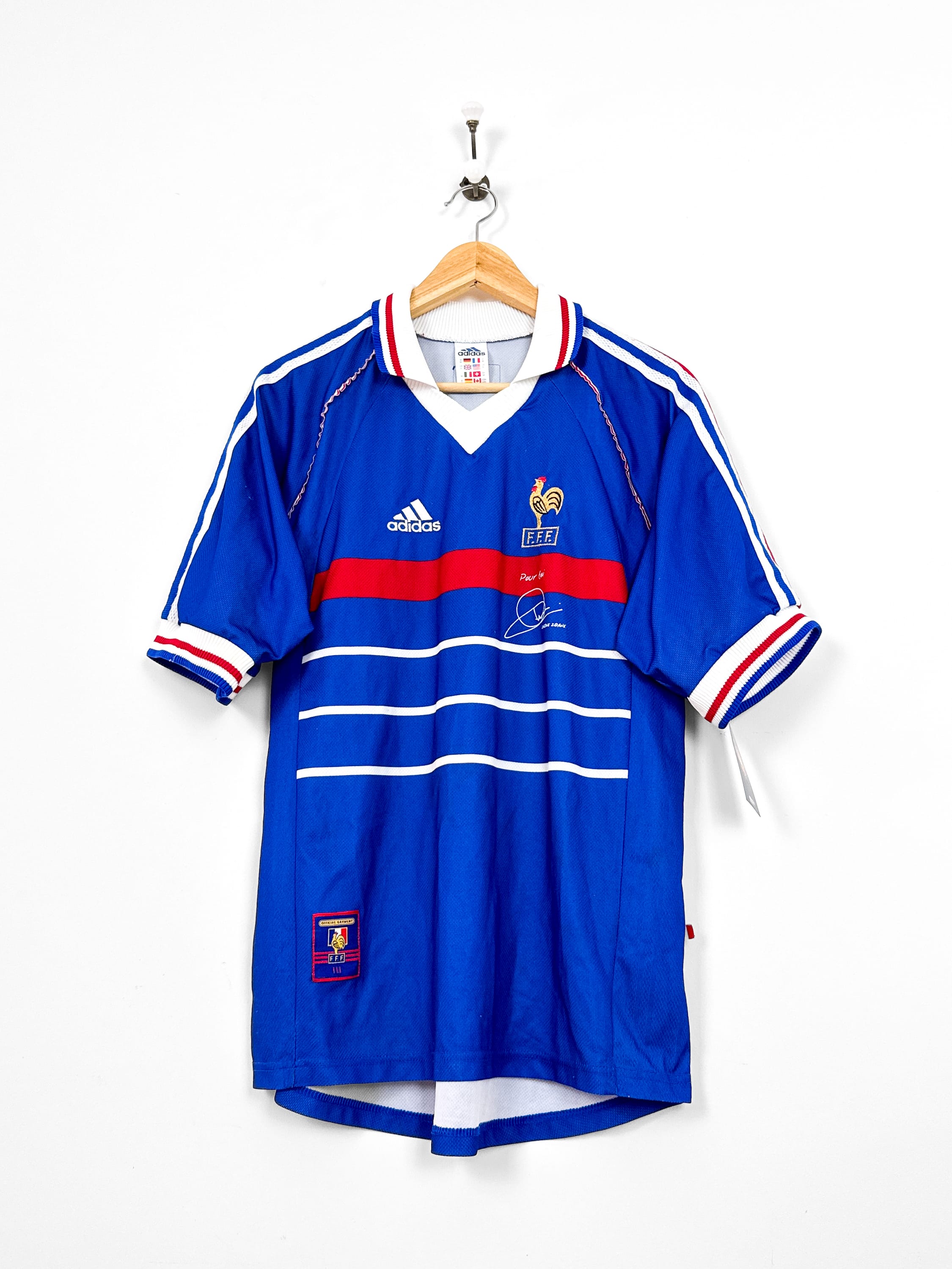 Maillot Equipe de France 1998 Home (M) ZIDANE #10
