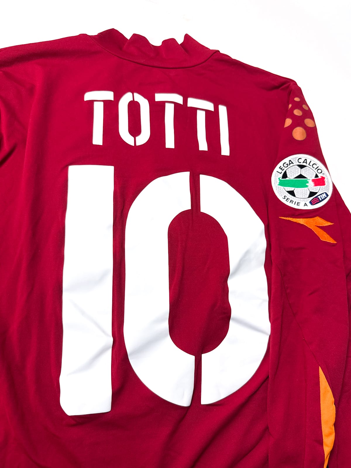 Maillot AS Roma 2004/05 Home (M) TOTTI #10 L/S
