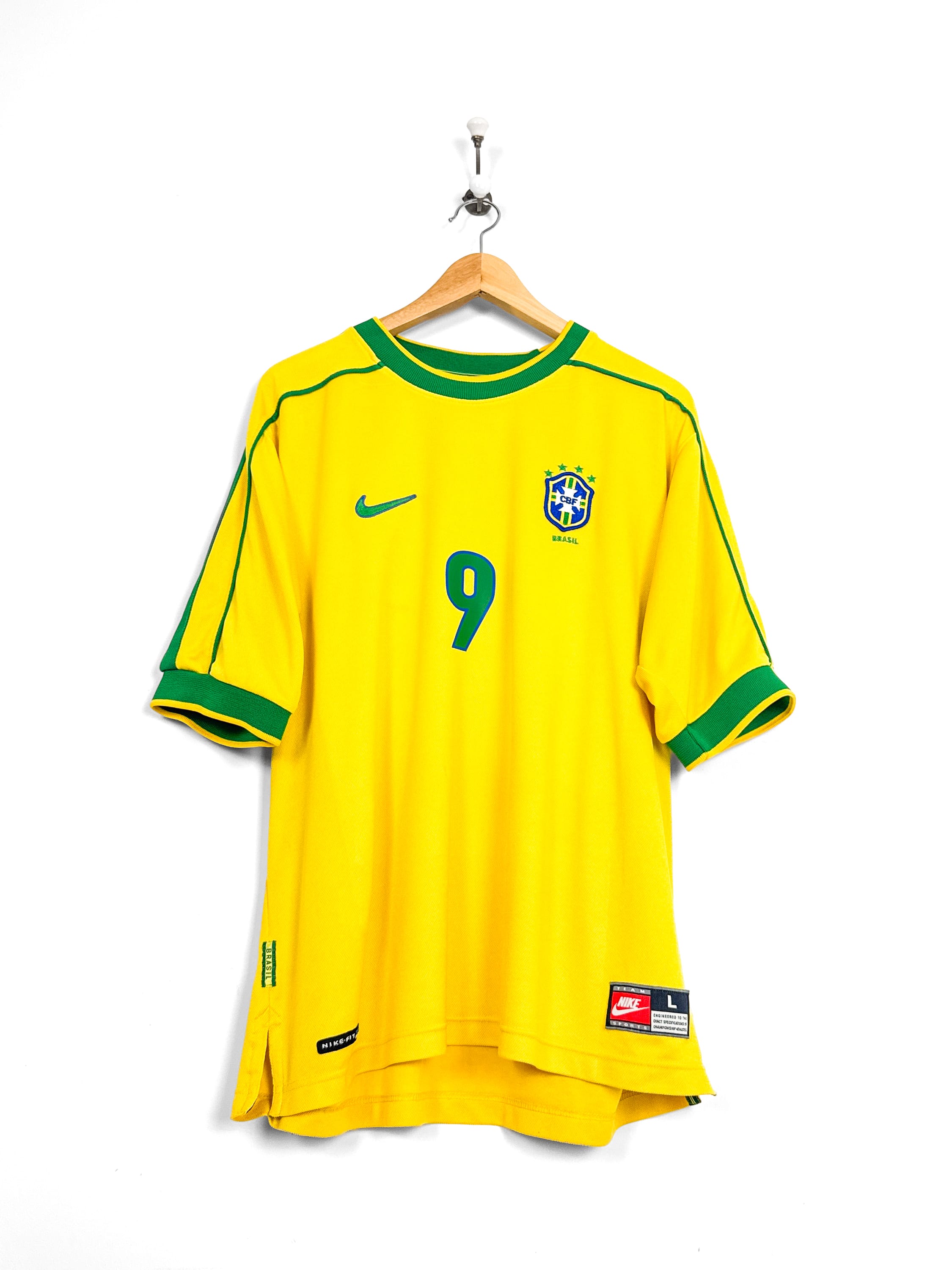 Maillot Brésil 1998 Home (L) RONALDO #9