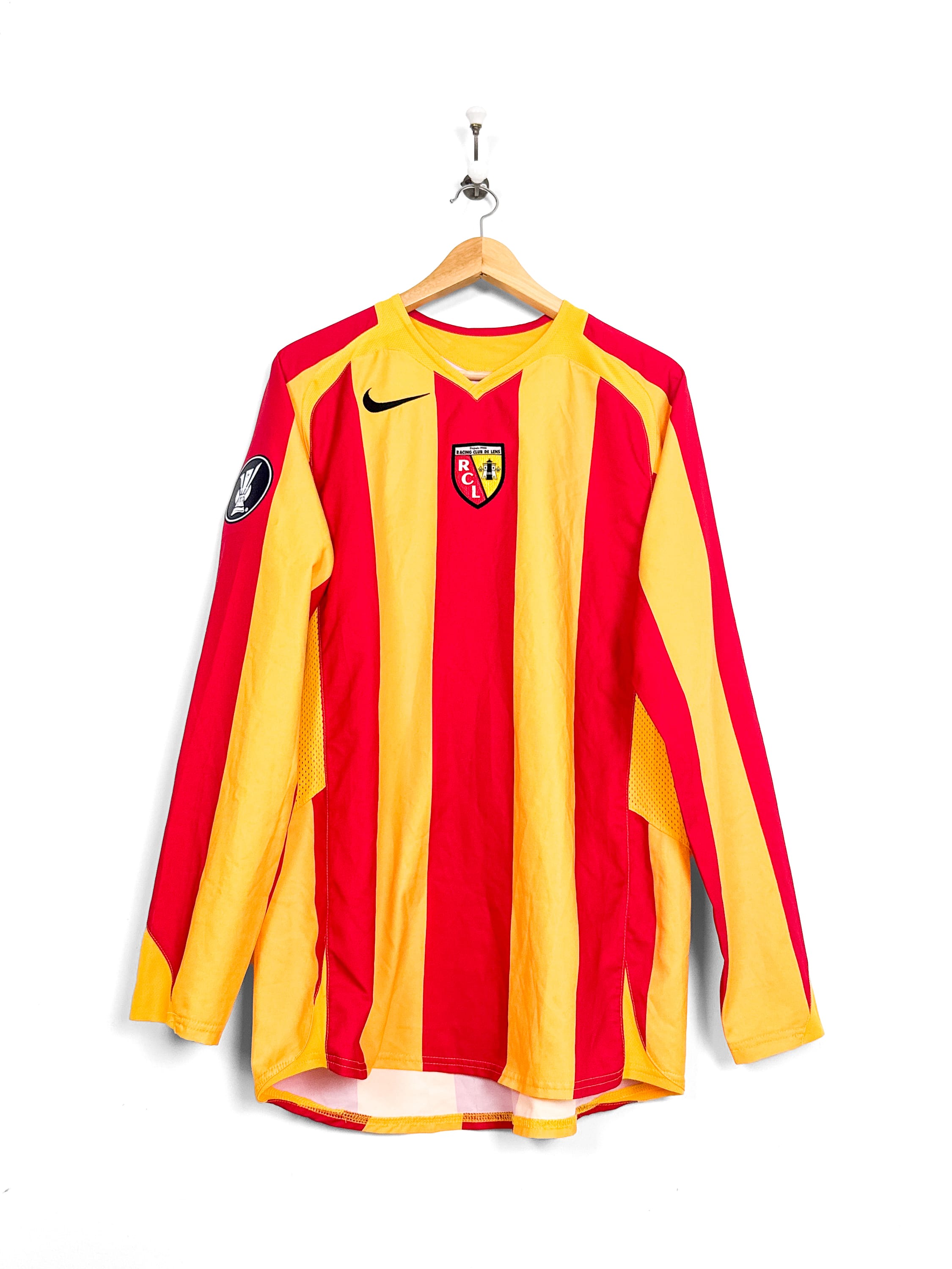 Maillot RC Lens 2005/06 Home  (M) KEITA #8 Player Issue L/S