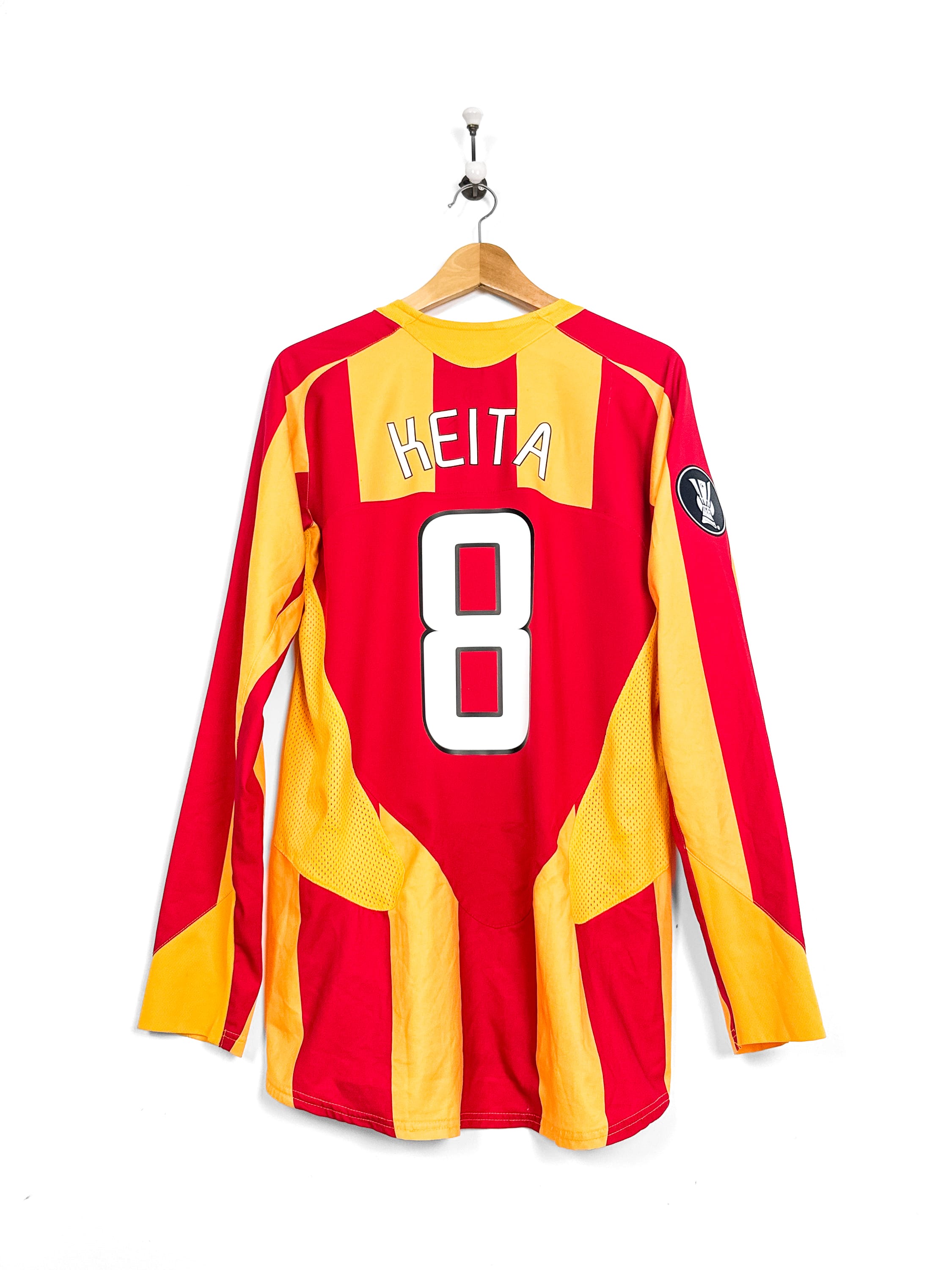 Maillot RC Lens 2005/06 Home  (M) KEITA #8 Player Issue L/S