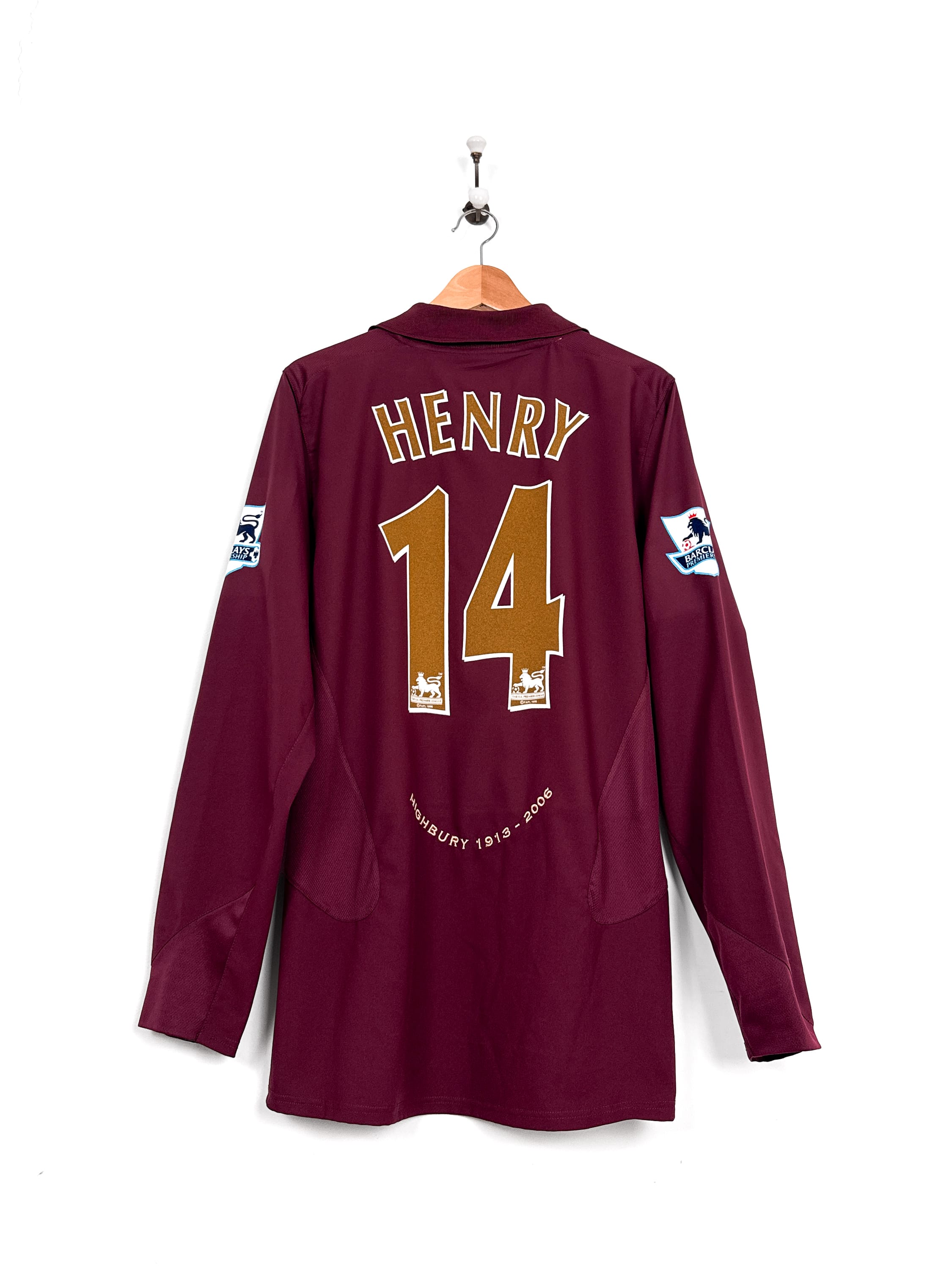 Maillot Arsenal 2005/06 Home (L) HENRY #14 L/S