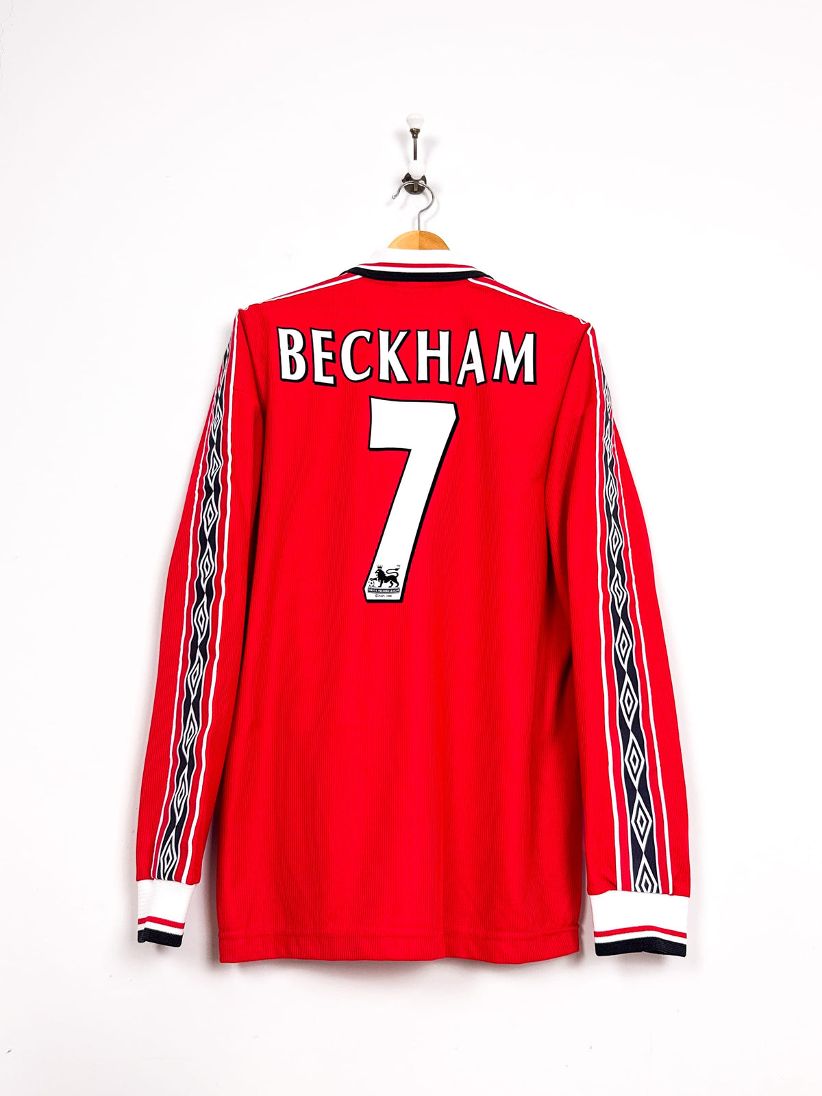 Maillot Manchester United 1998/00 Home (L) BECKHAM #7 L/S