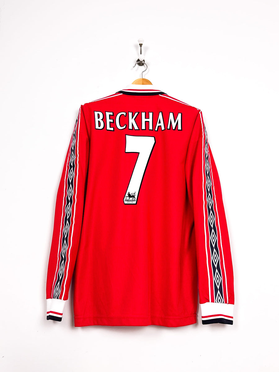 Maillot Manchester United 1998/00 Home (L) BECKHAM #7 L/S