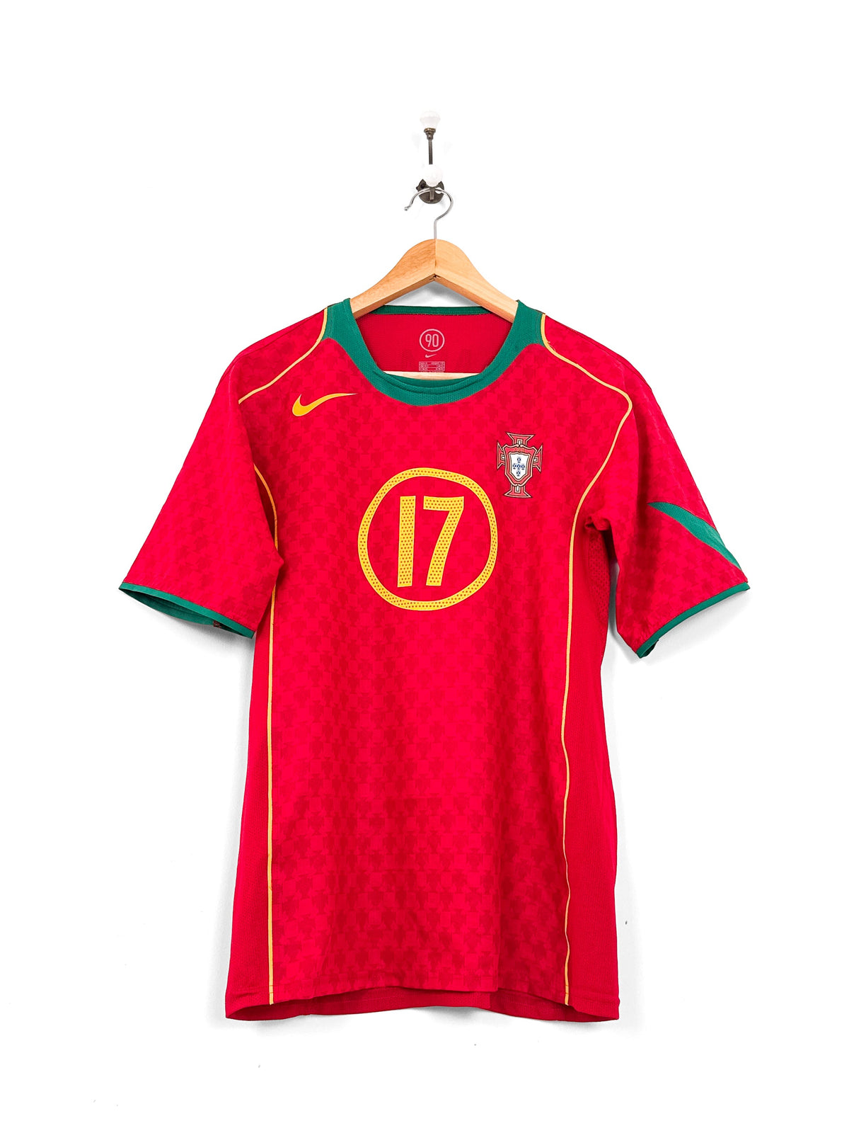 Maillot Portugal 2004 Home (M) C.RONALDO #17 Player Issue