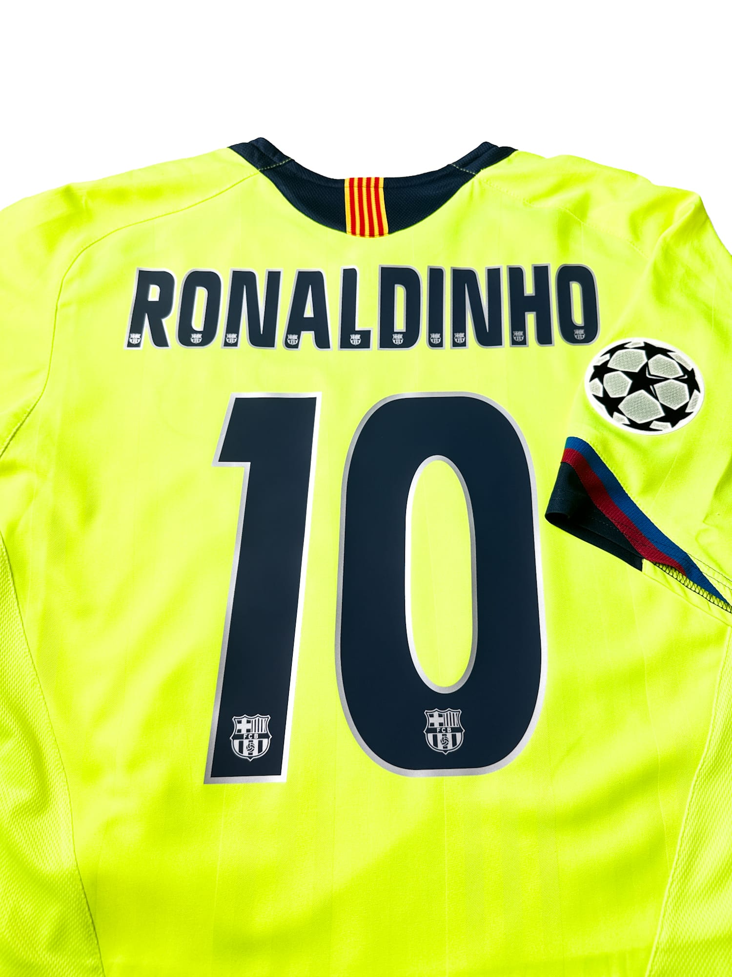Maillot FC Barcelona 2005/06 Away (M) RONALDINHO #10 UCL