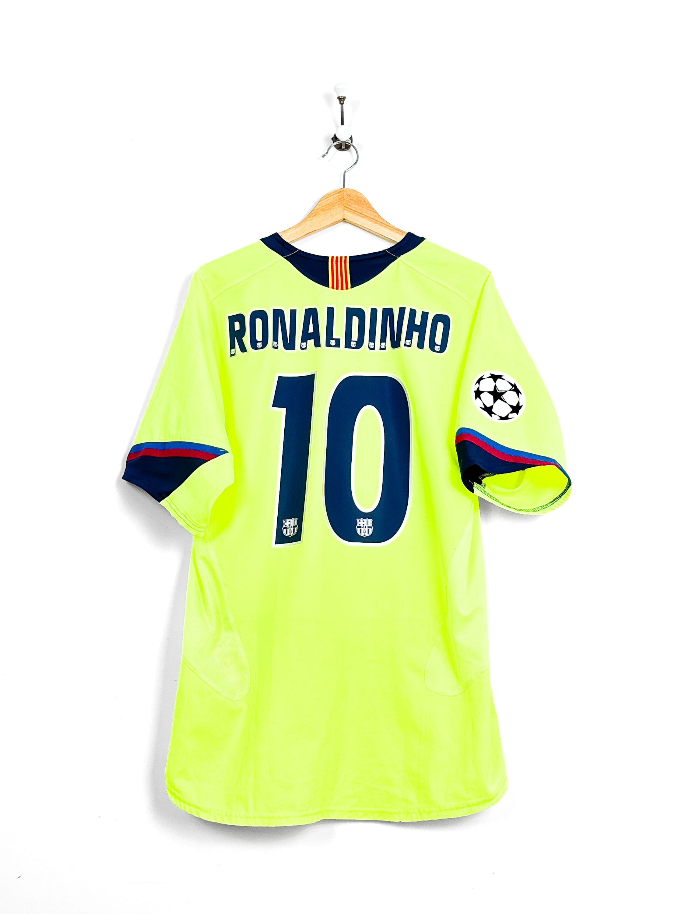 Maillot FC Barcelona 2005/06 Away (M) RONALDINHO #10 UCL