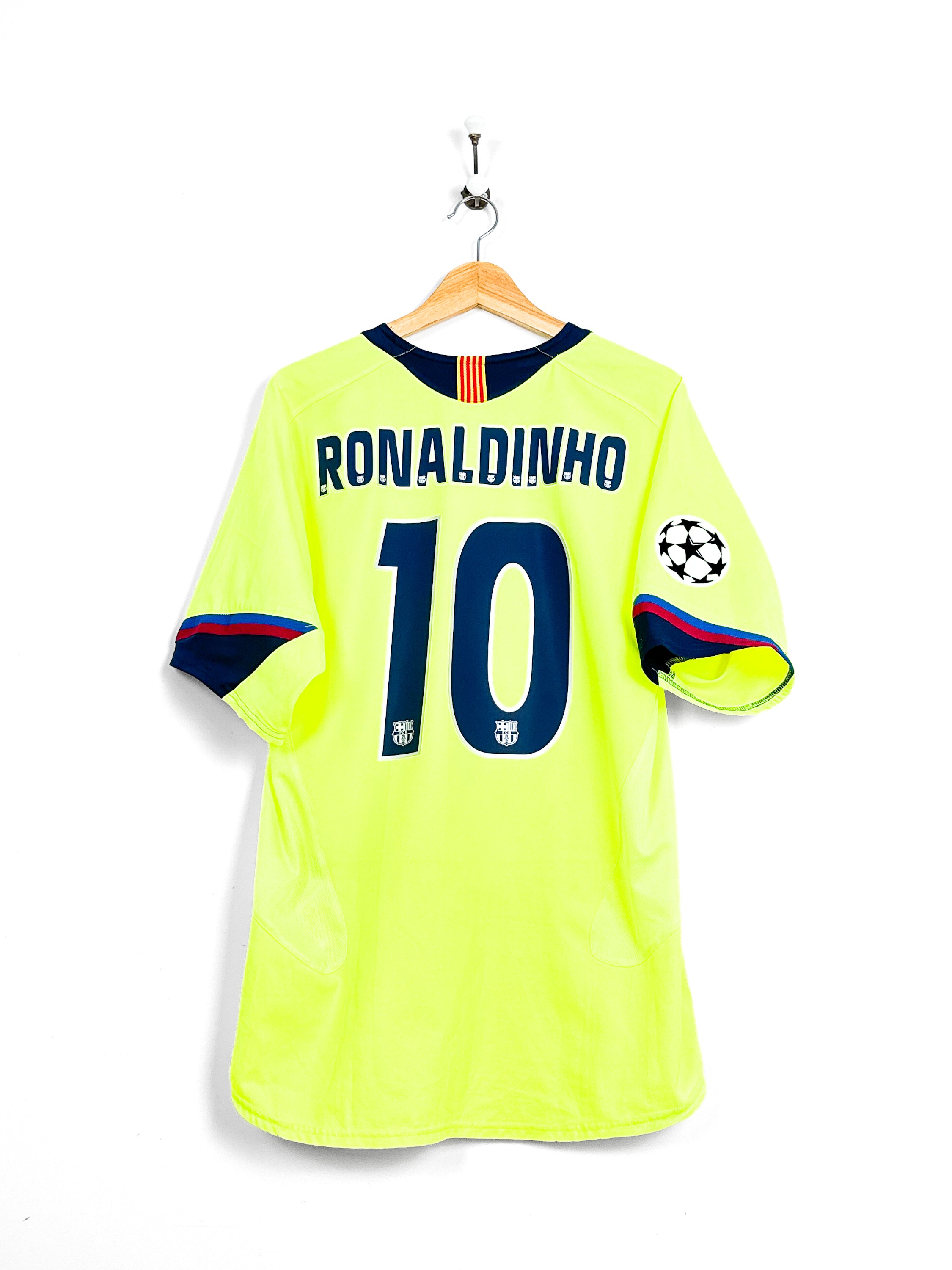 Maillot FC Barcelona 2005/06 Away (M) RONALDINHO #10 UCL