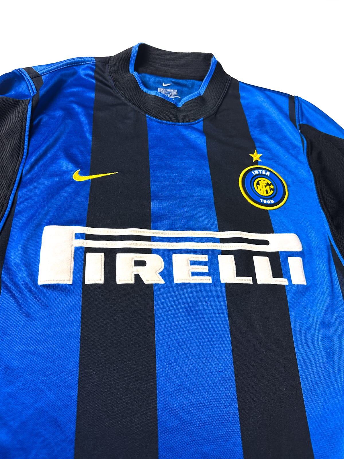 Maillot Inter Milan 2000/01 Home (M) RONALDO #9 L/S