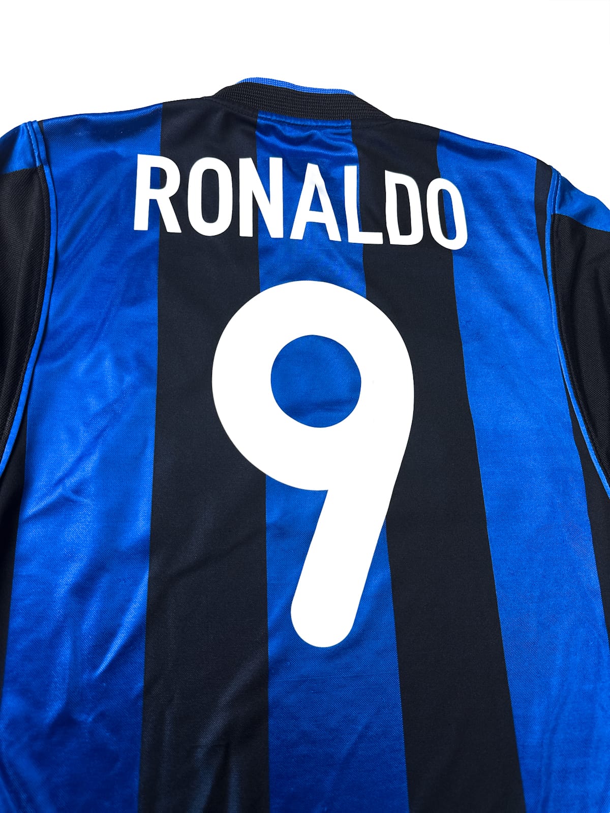 Maillot Inter Milan 2000/01 Home (M) RONALDO #9 L/S
