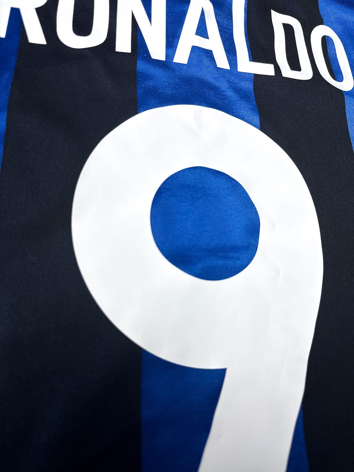 Maillot Inter Milan 2000/01 Home (M) RONALDO #9 L/S