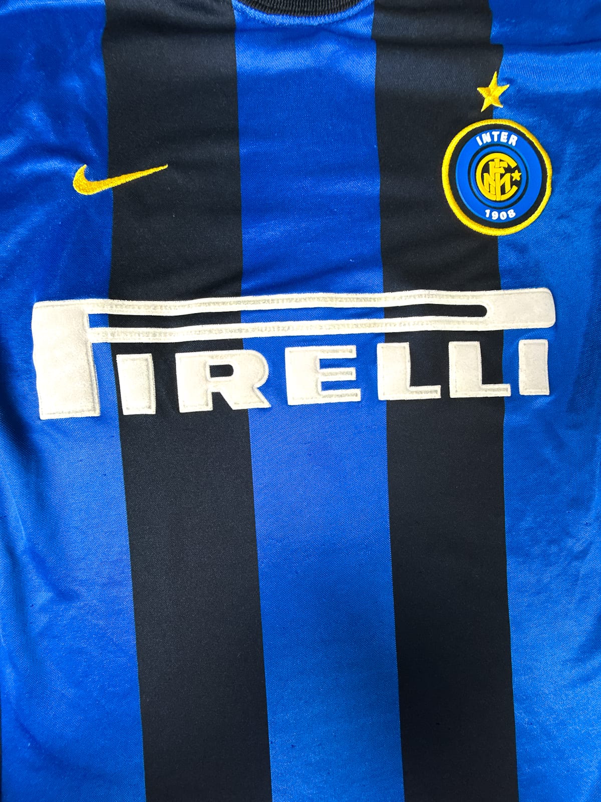 Maillot Inter Milan 2000/01 Home (M) RONALDO #9 L/S
