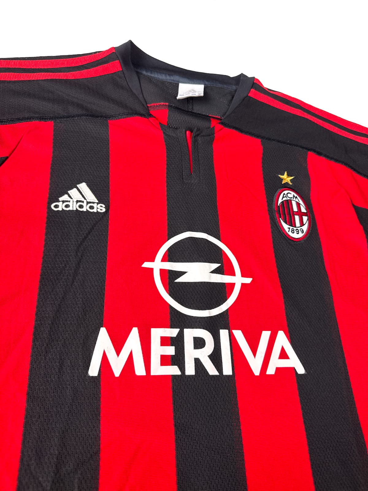Maillot AC Milan 2003/04 Home (L) MALDINI #3 L/S UCL