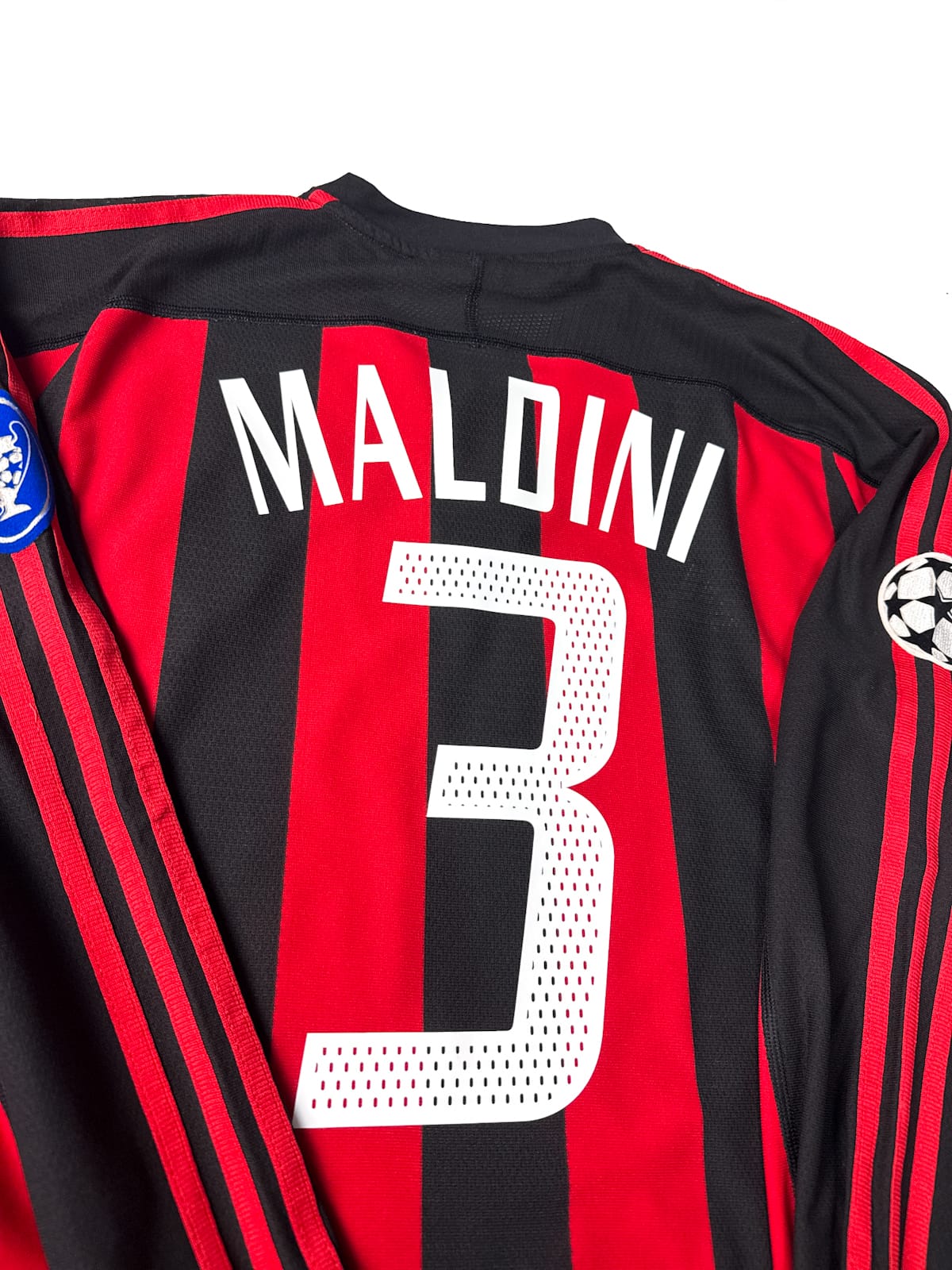 Maillot AC Milan 2003/04 Home (L) MALDINI #3 L/S UCL
