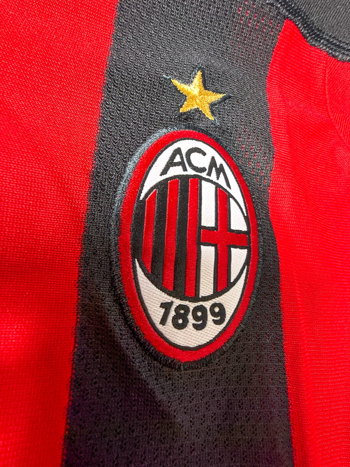 Maillot AC Milan 2003/04 Home (L) MALDINI #3 L/S UCL