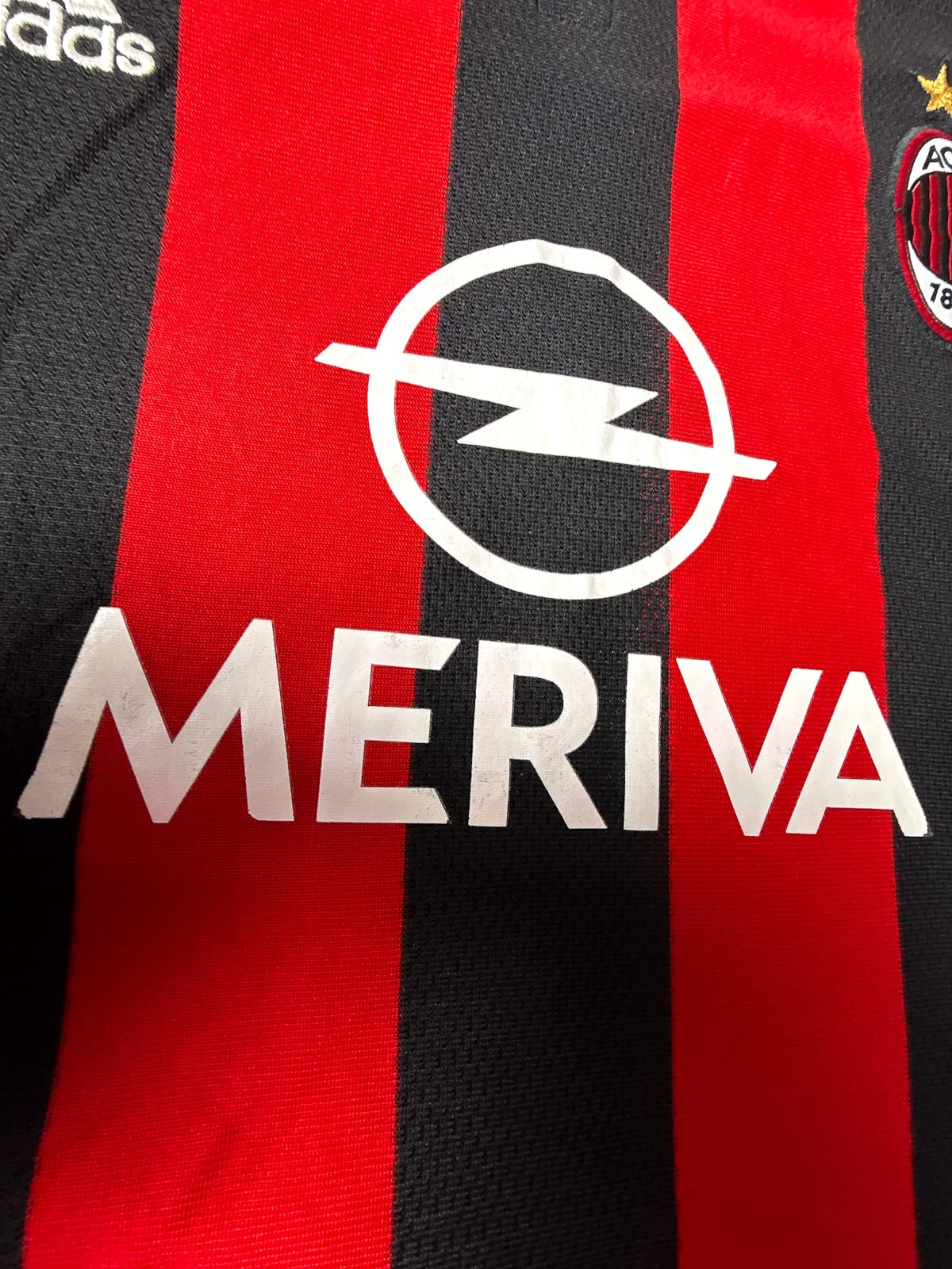Maillot AC Milan 2003/04 Home (L) MALDINI #3 L/S UCL