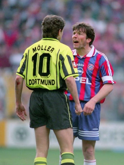 Maillot Borussia Dortmund 1996/97 Home (M) MÖLLER #10 L/S