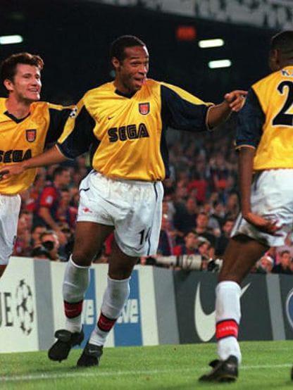 Maillot Arsenal 1999/00 Away (L) HENRY #14