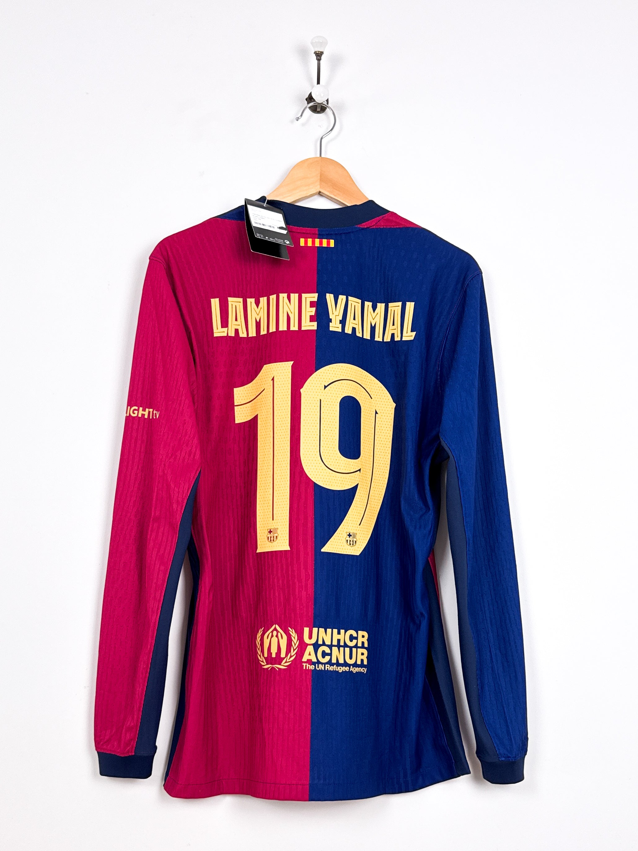 Maillot FC Barcelona 2024/25 Home (L) Lamine Yamal #19 Player Issue L/S