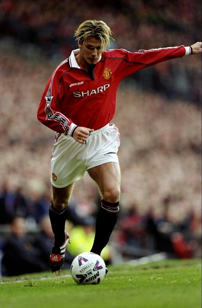 Maillot Manchester United 1998/00 Home (L) BECKHAM #7 L/S