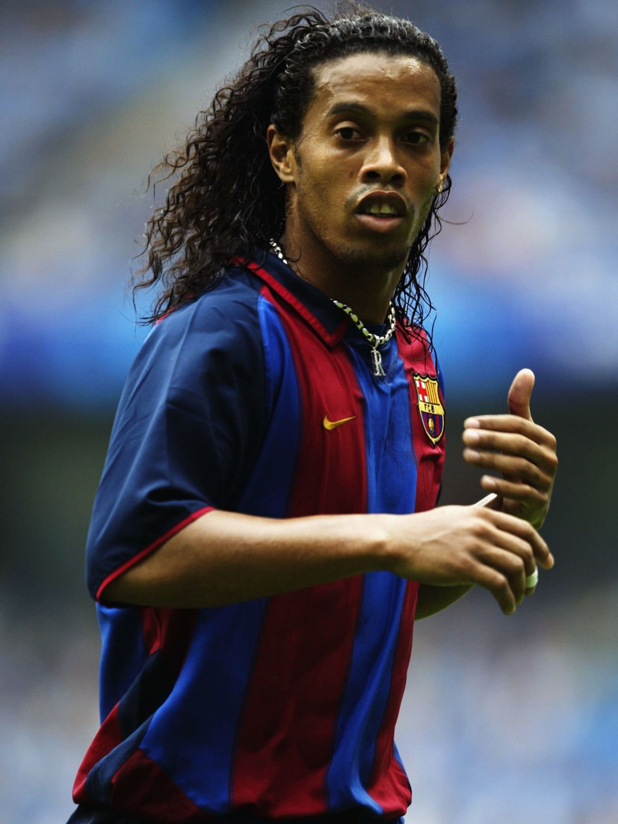 FC Barcelone 2003/04 Home (M) RONALDINHO #10