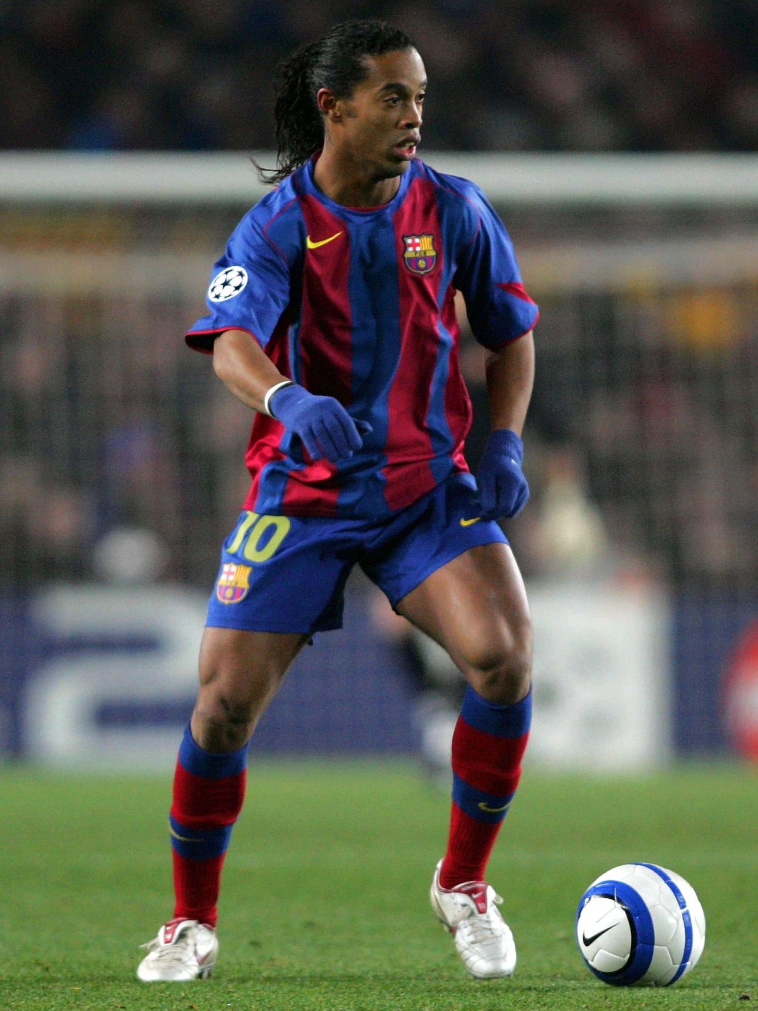 FC Barcelone 2004/05 Home (S) RONALDINHO #10