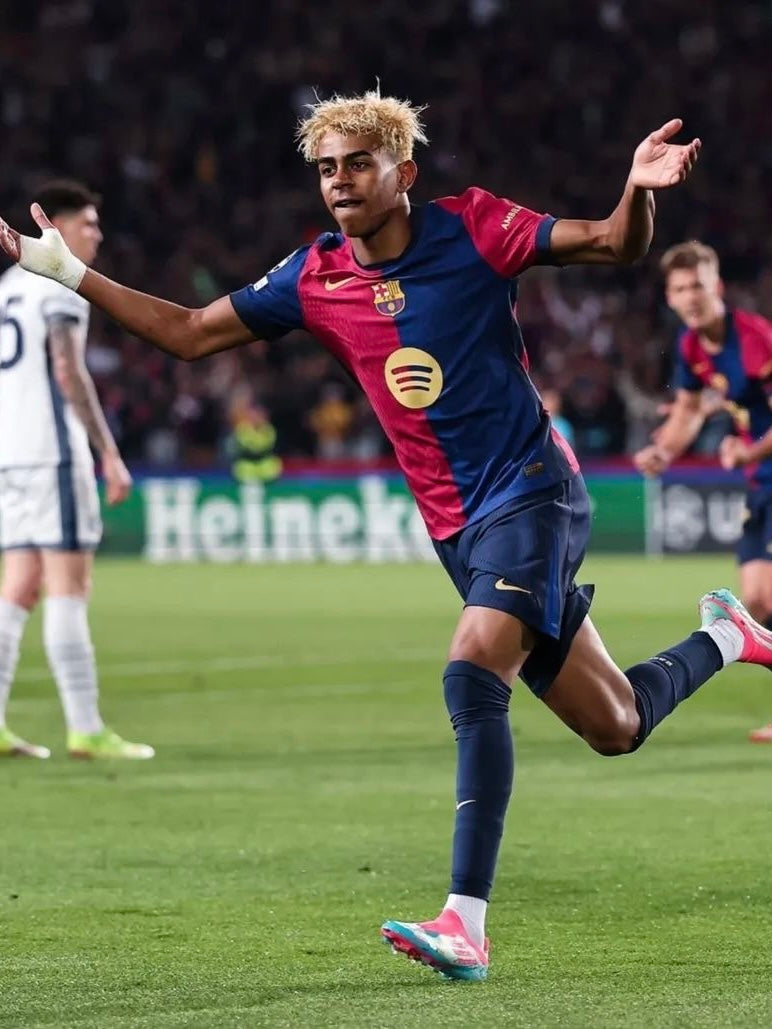 FC Barcelona 2024/25 Home (M) Lamine Yamal #19 Player Issue UCL