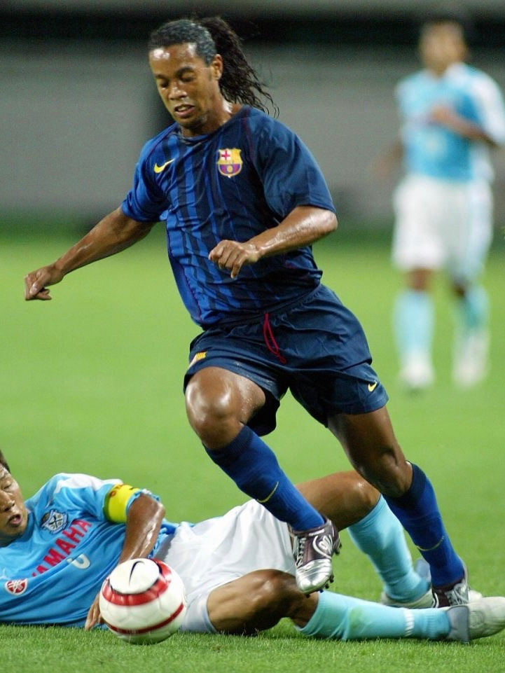 FC Barcelone 2004/05 Away (M) RONALDINHO #10