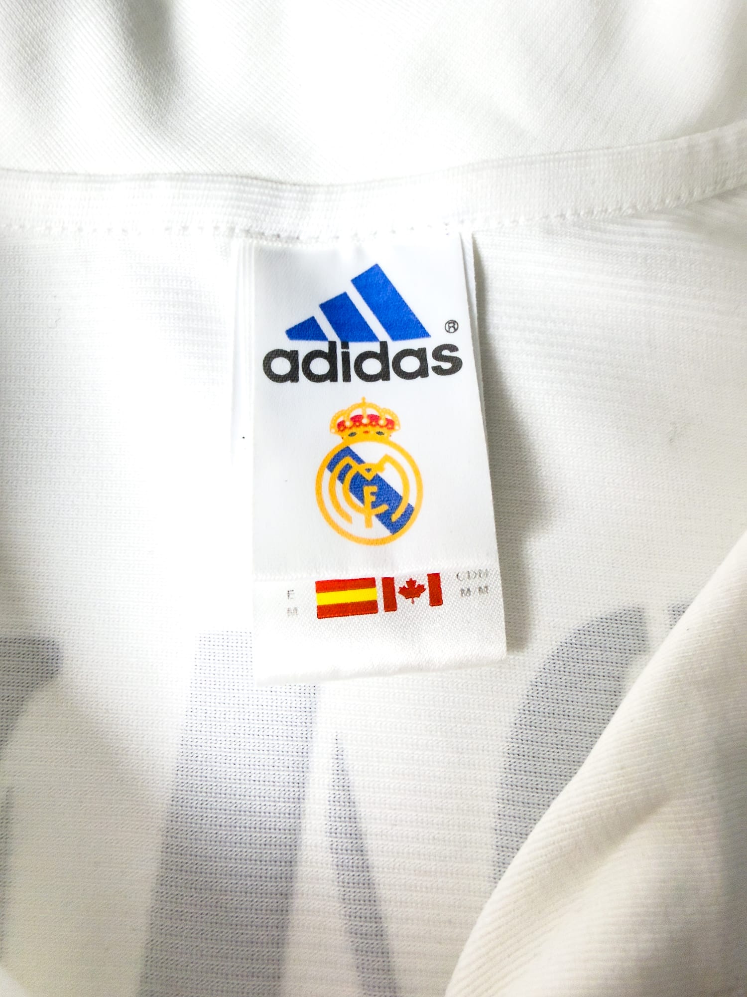 Maillot Real Madrid 2002 Home CL (M) ZIDANE #5 - Player Issue L/S