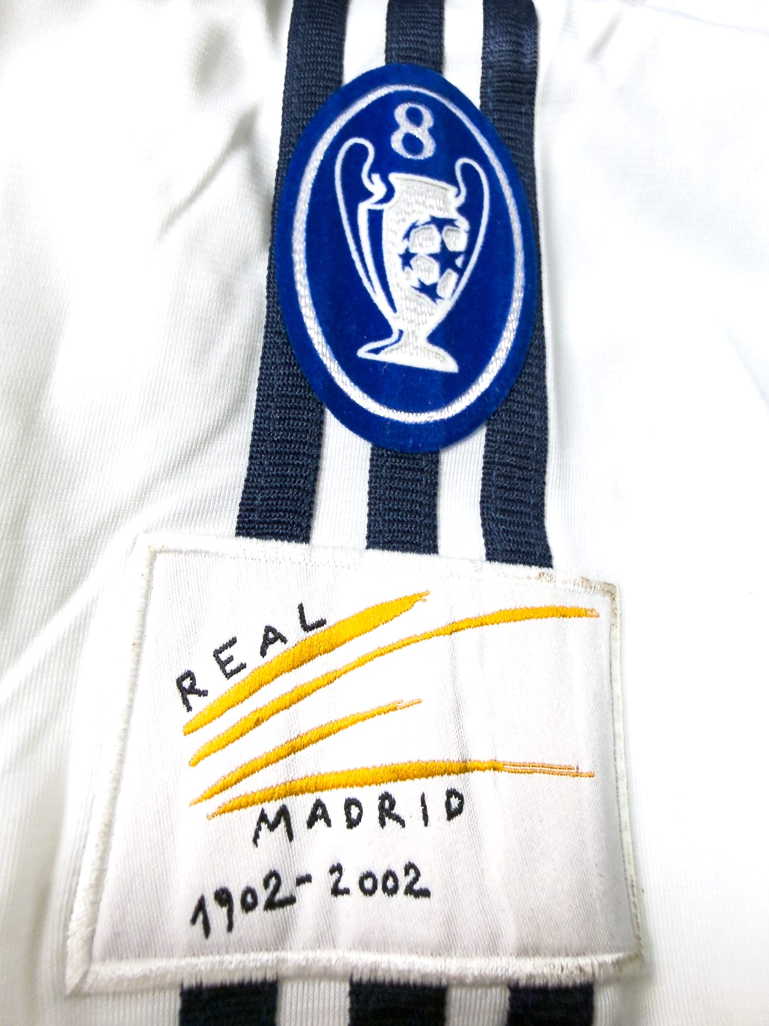 Maillot Real Madrid 2002 Home CL (M) ZIDANE #5 - Player Issue L/S