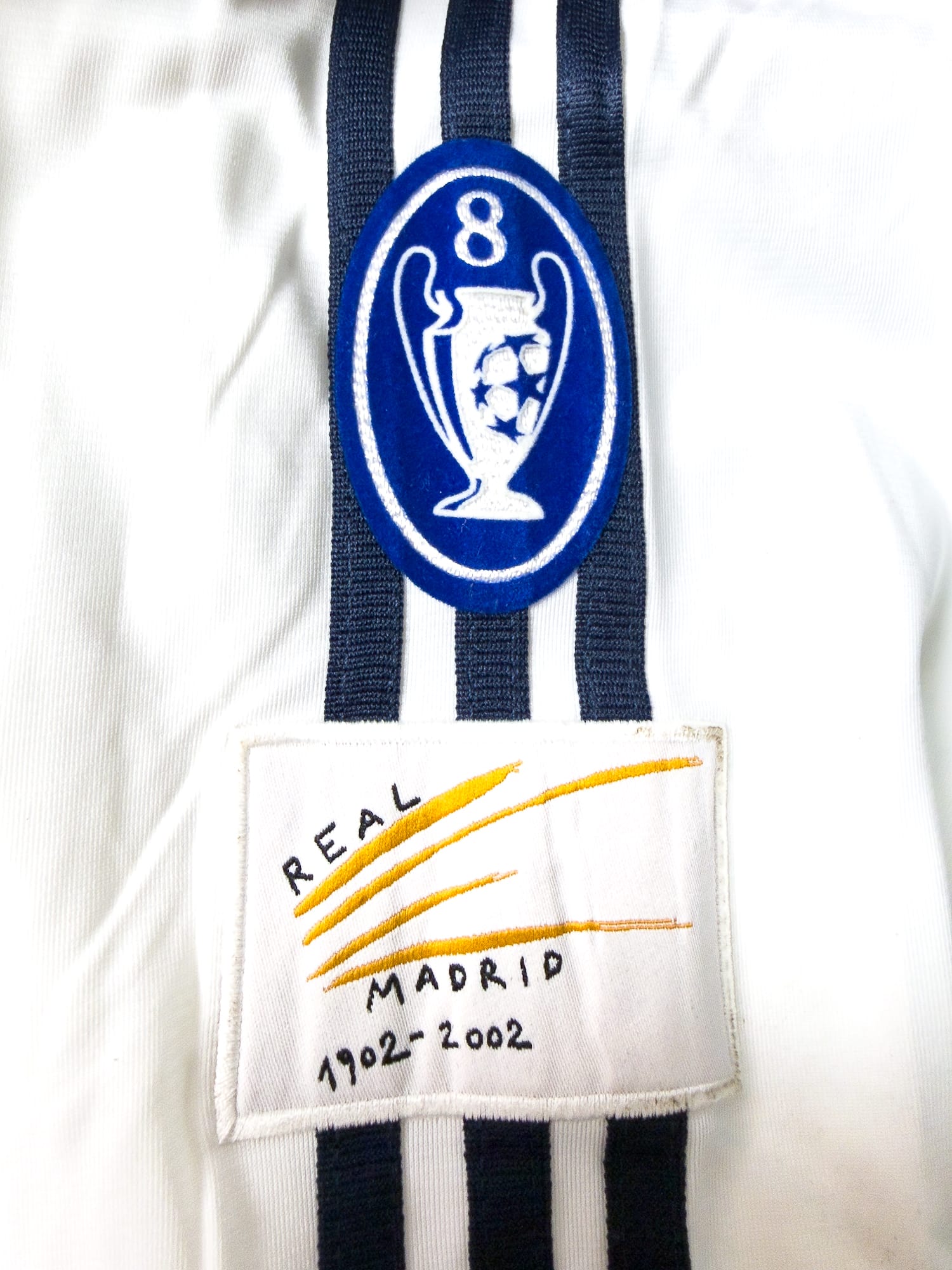 Maillot Real Madrid 2002 Home CL (M) ZIDANE #5 - Player Issue L/S
