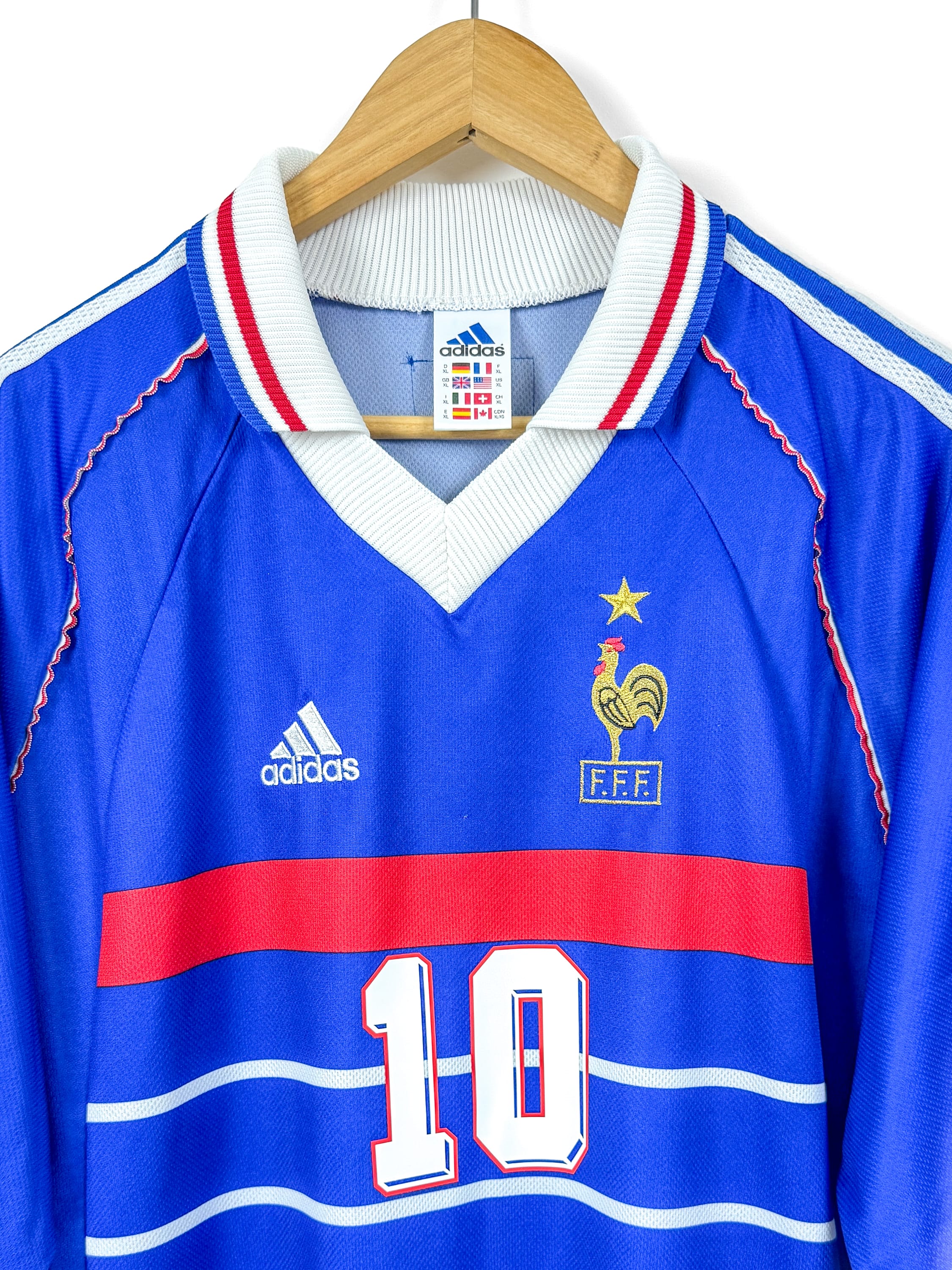 FFF Equipe de France 1998 Home (XL) ZIDANE #10