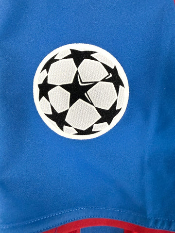 Maillot FC Barcelone Ronaldinho XL Bleu/rouge Réimprimé - Dédicace Fac-similé, Authentifié JSA, Neuf