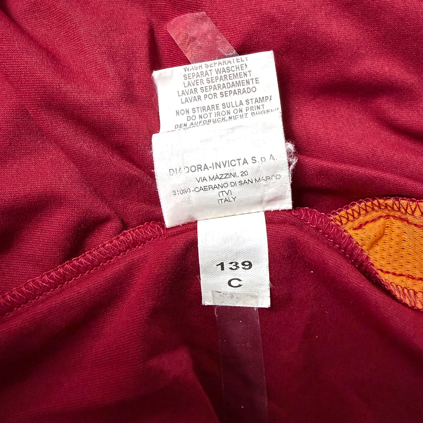 Maillot AS Roma 2004/05 Home (M) TOTTI #10 L/S