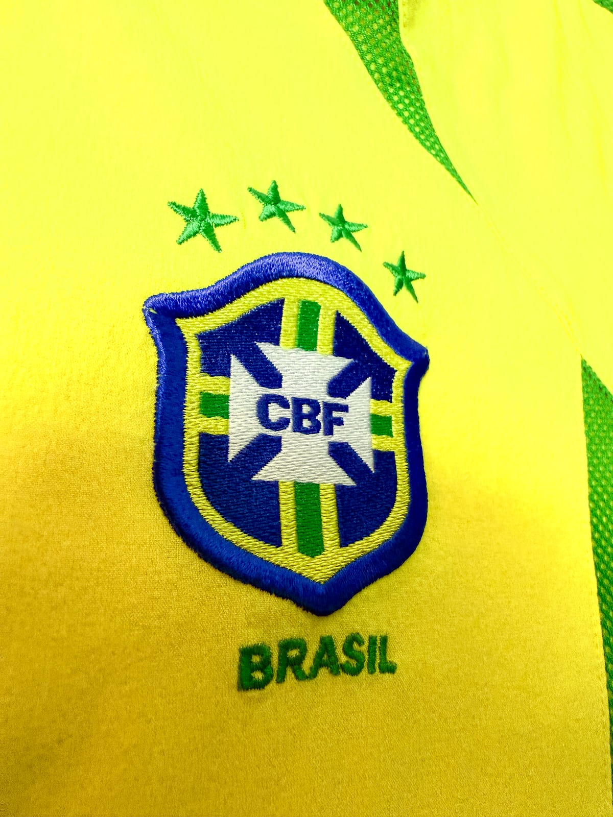 Maillot Brésil 2002 Home (L) RONALDO #9 Player Issue