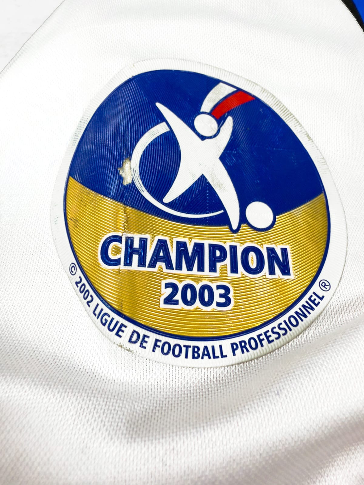 Olympique Lyonnais 2003/04 Home (XL) DHORASOO #24 [MATCH WORN]