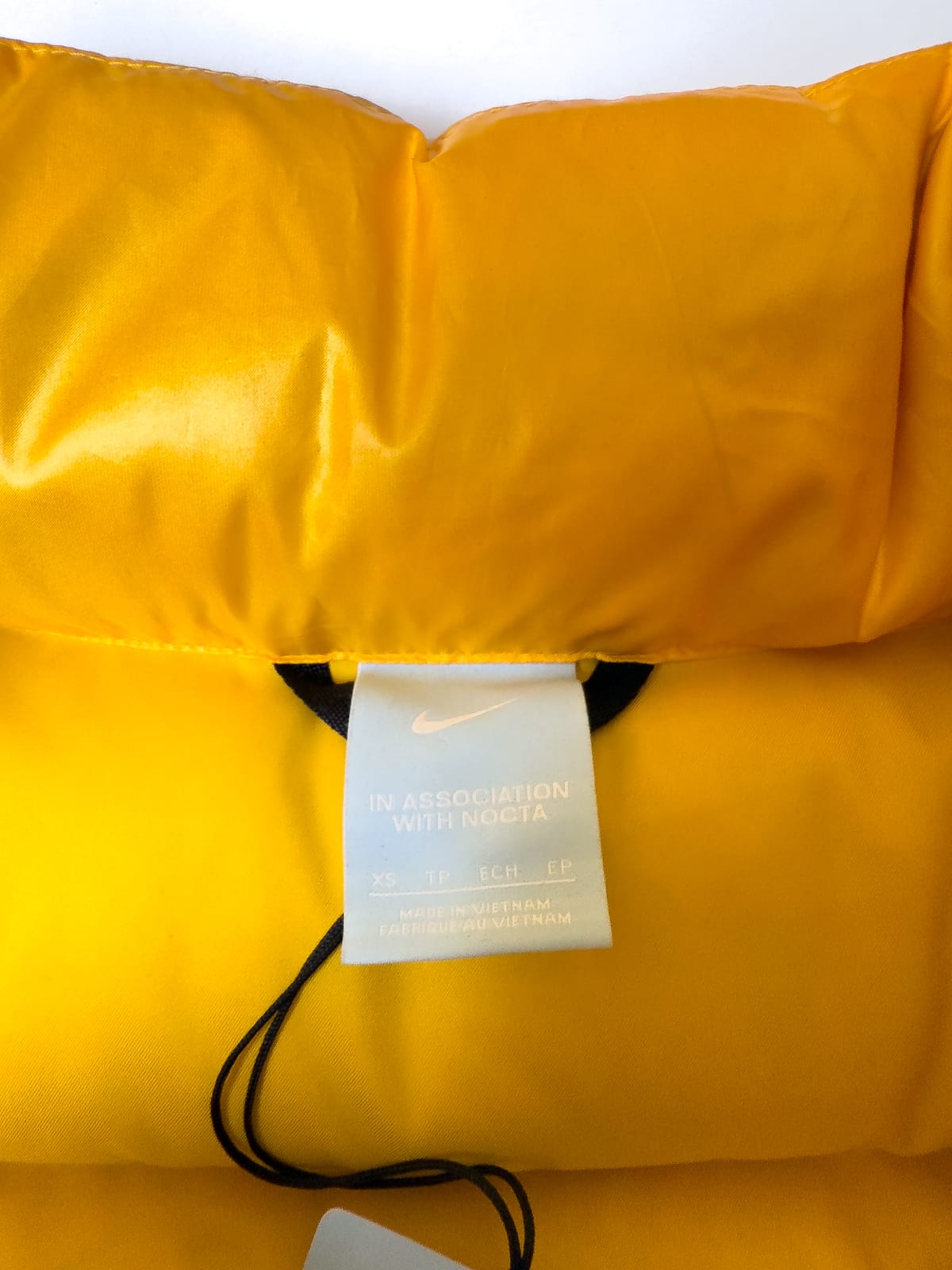 Nike x NOCTA Sunset Puffer Yellow Down Jacket BNWT