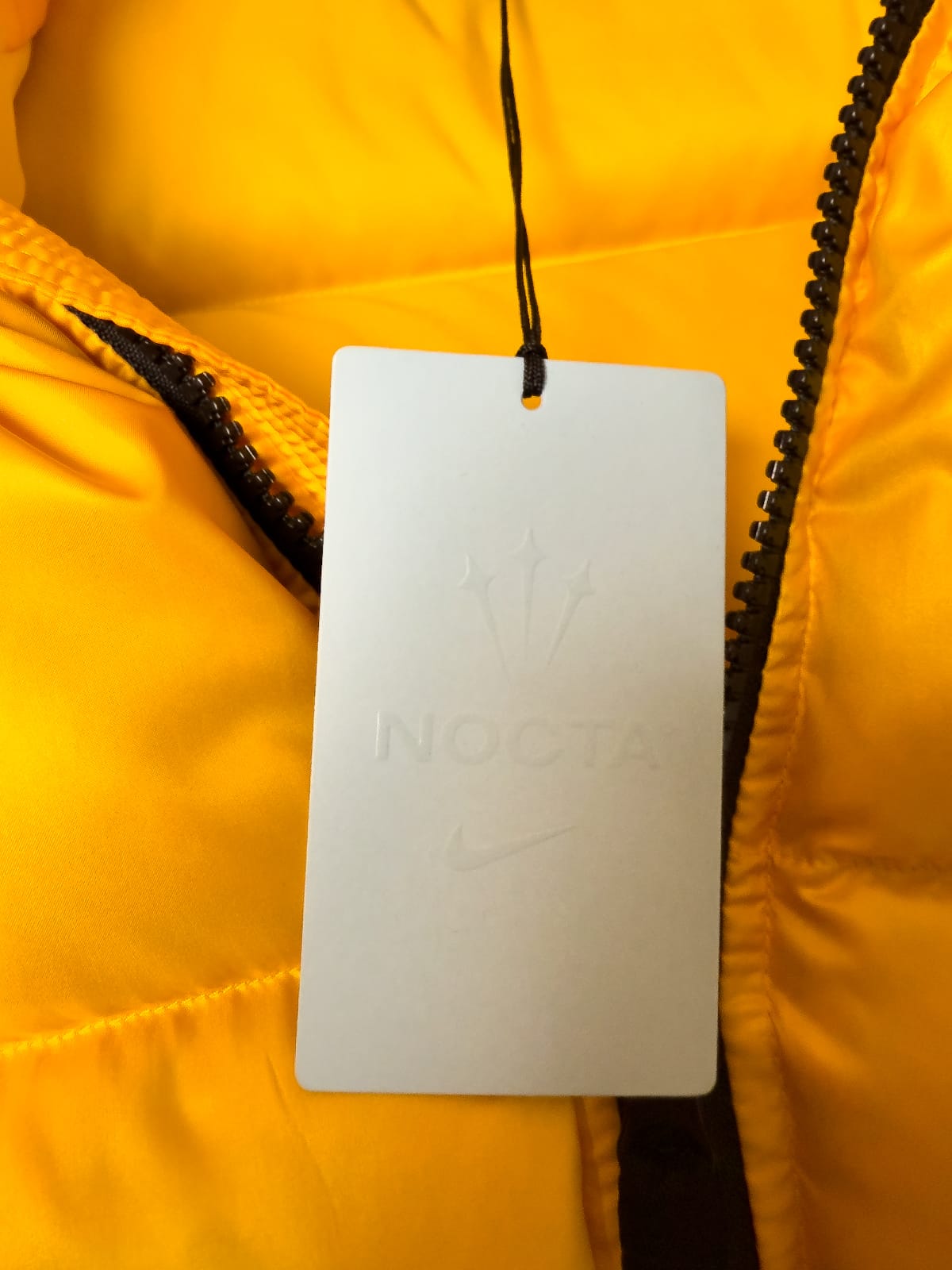 Nike x NOCTA Sunset Puffer Yellow Down Jacket BNWT