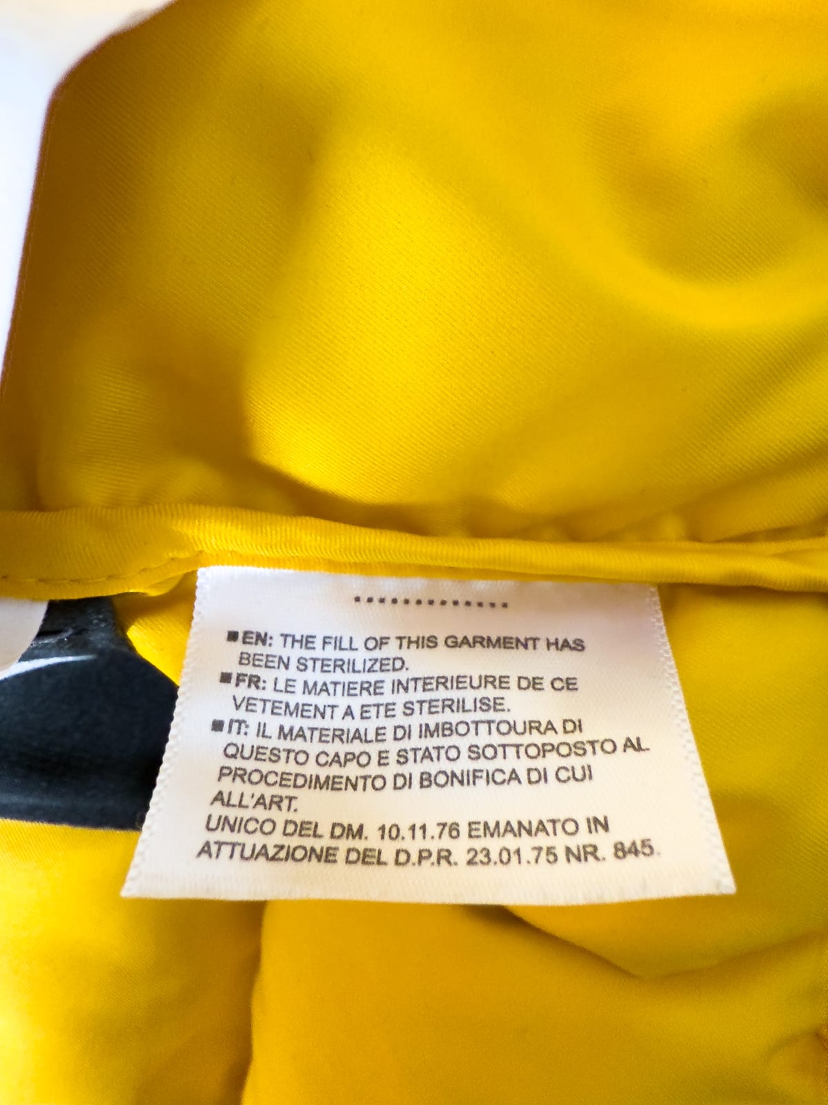 Nike x NOCTA Sunset Puffer Yellow Down Jacket BNWT