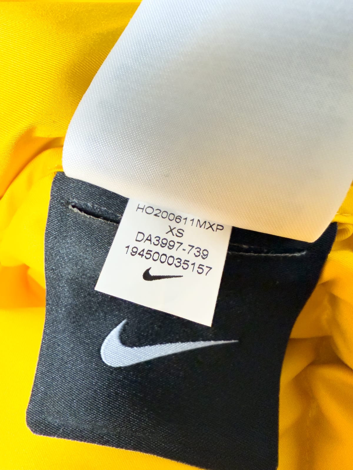 Nike x NOCTA Sunset Puffer Yellow Down Jacket BNWT