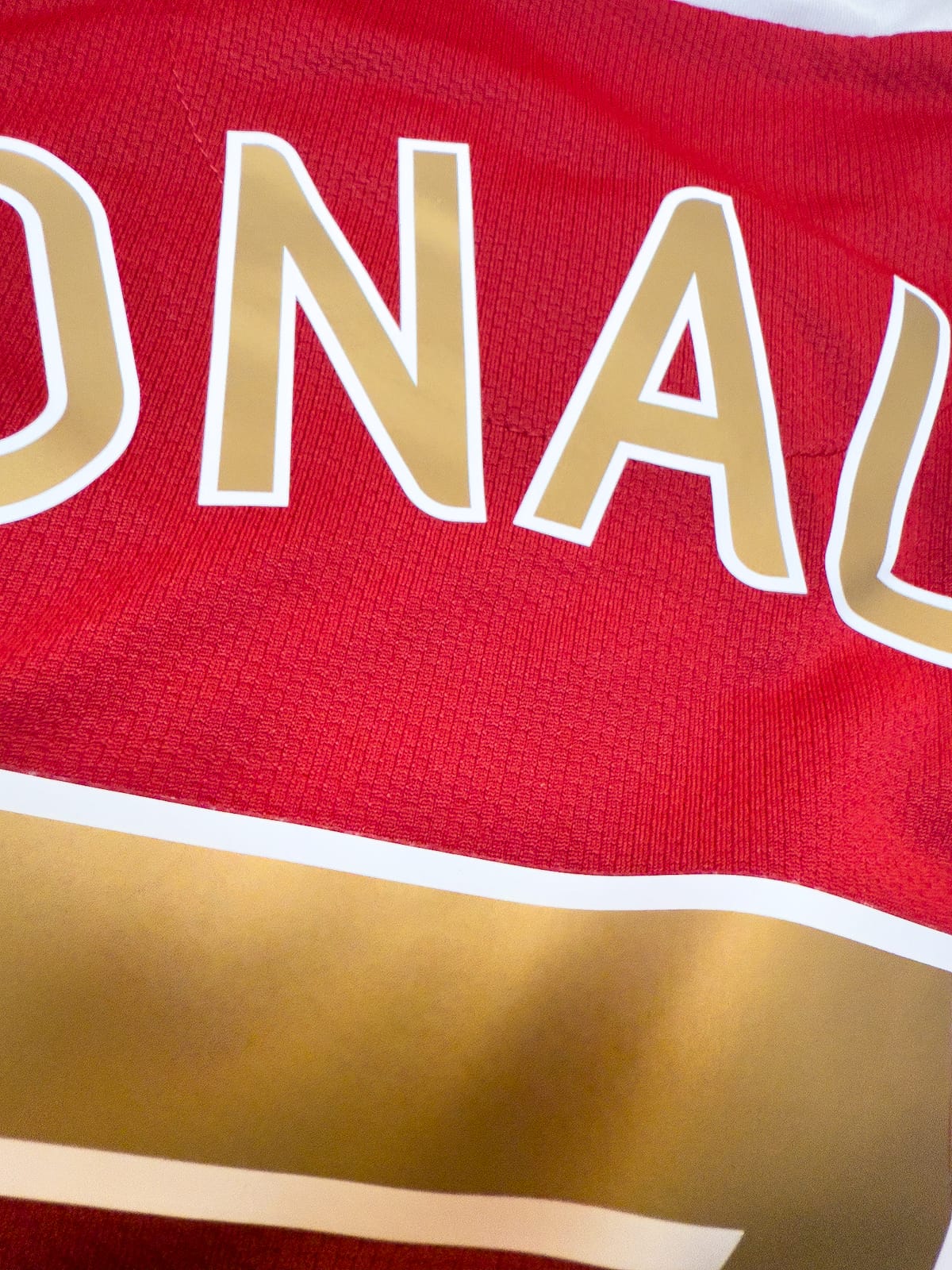 Maillot Manchester United 2006/07 Home (M) RONALDO #7 L/S