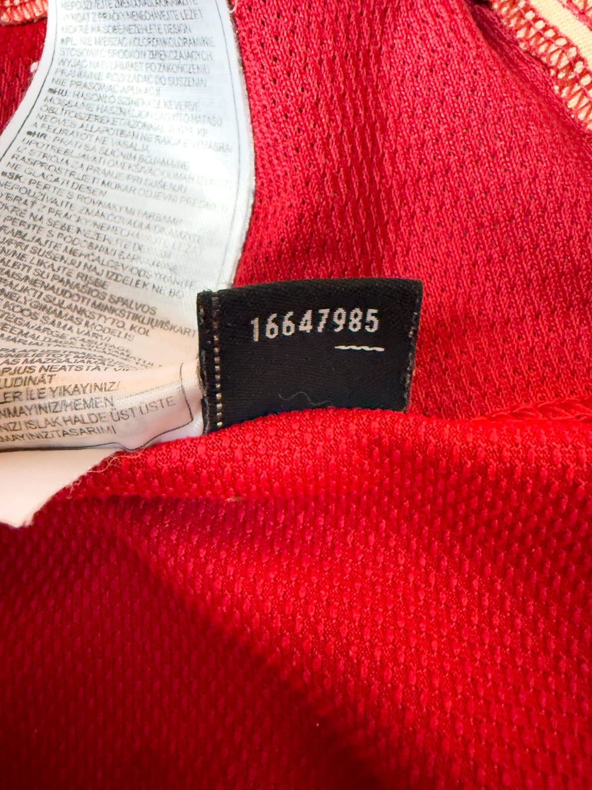 Maillot Manchester United 2006/07 Home (M) RONALDO #7 L/S