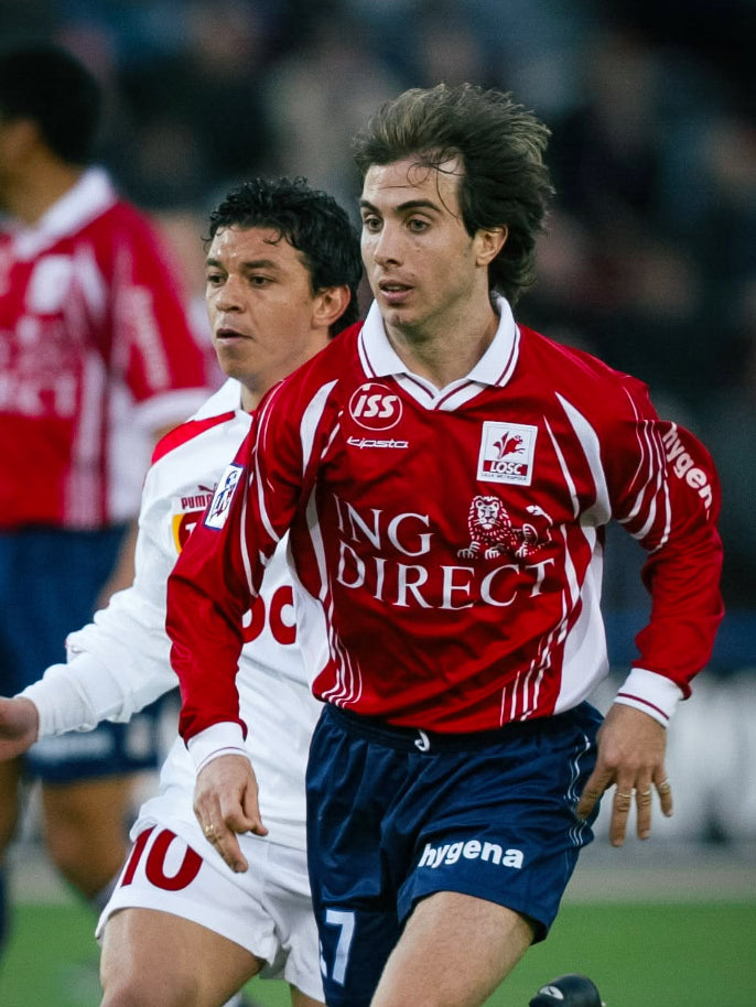 Maillot LOSC Lille 2001/02 Home (XL) D’AMICO #27 L/S