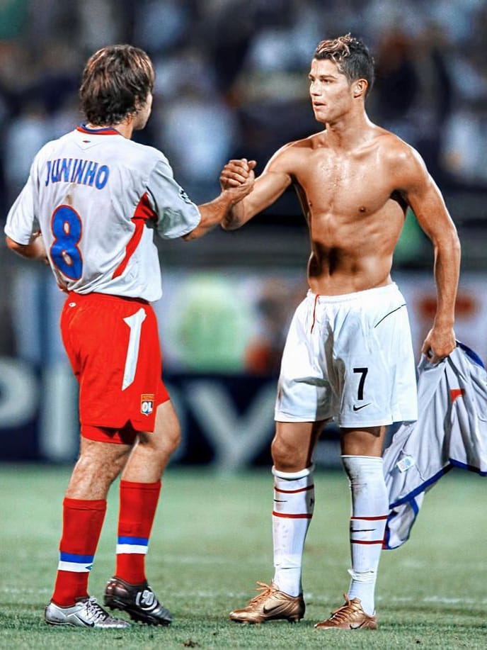 Olympique Lyonnais 2004/05 Third (L) JUNINHO #8 UCL